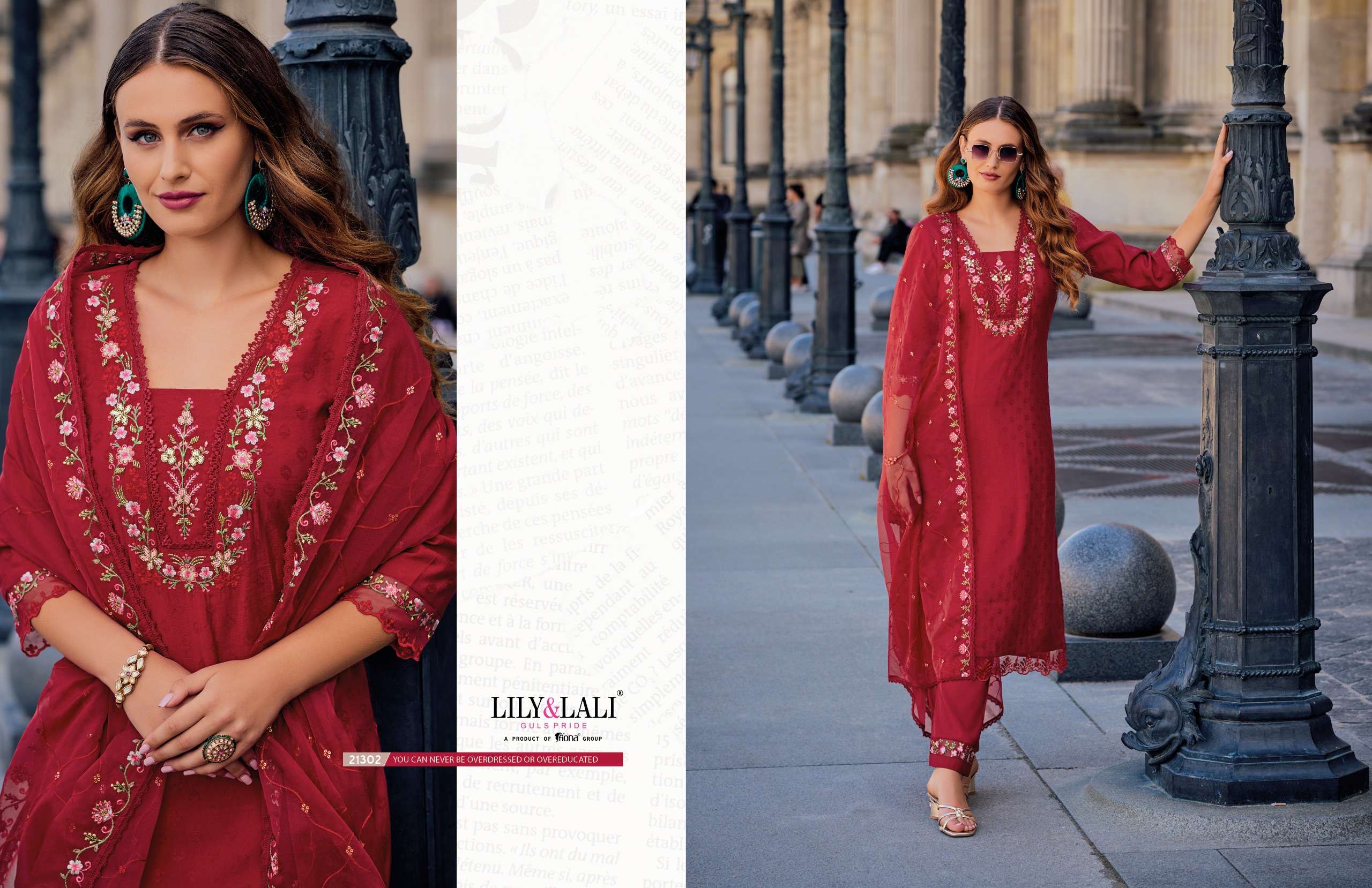 lily and lali mrunal jequard silk exclusive look kurti bottom with  dupatta catalog