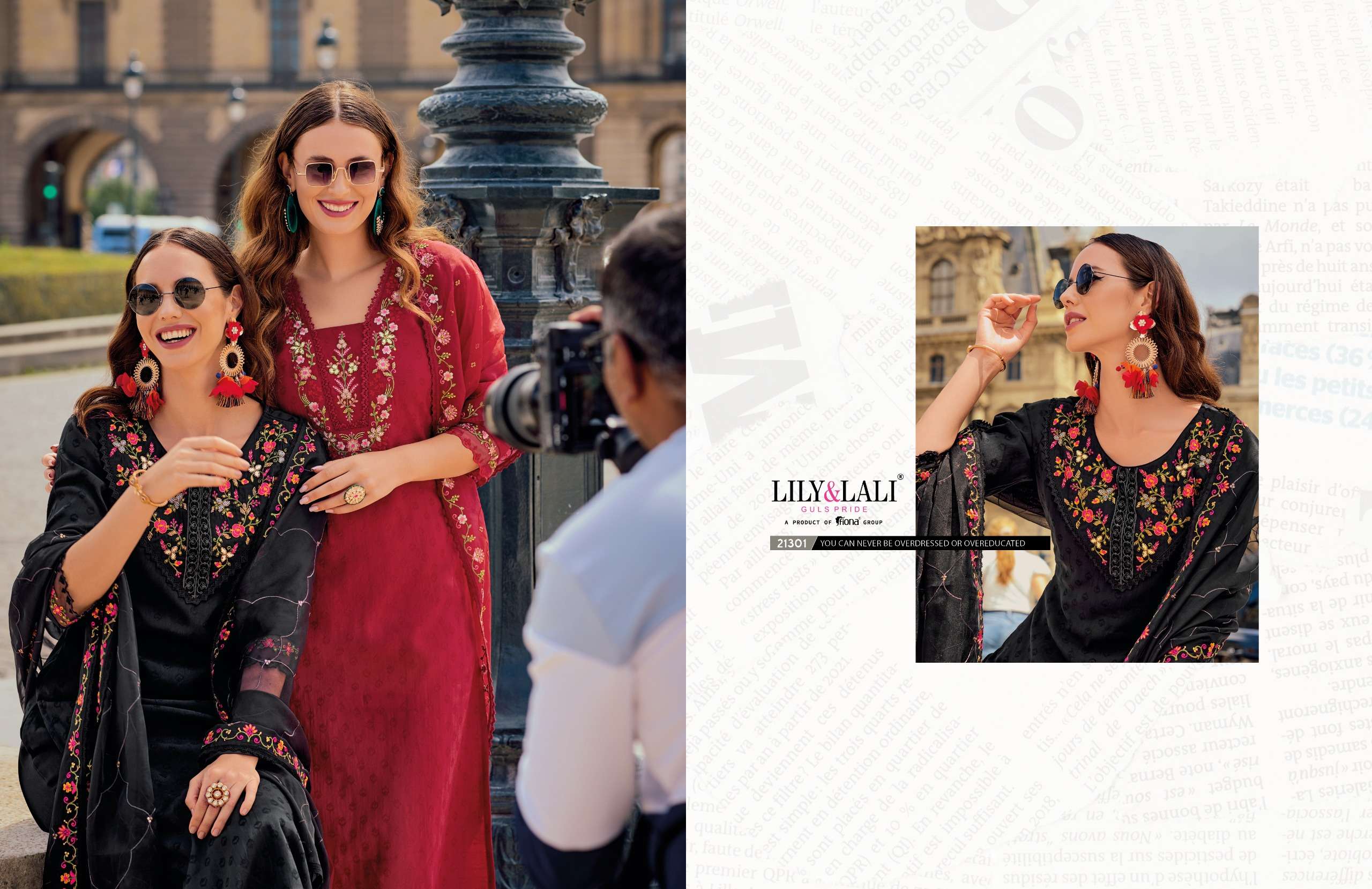 lily and lali mrunal jequard silk exclusive look kurti bottom with  dupatta catalog