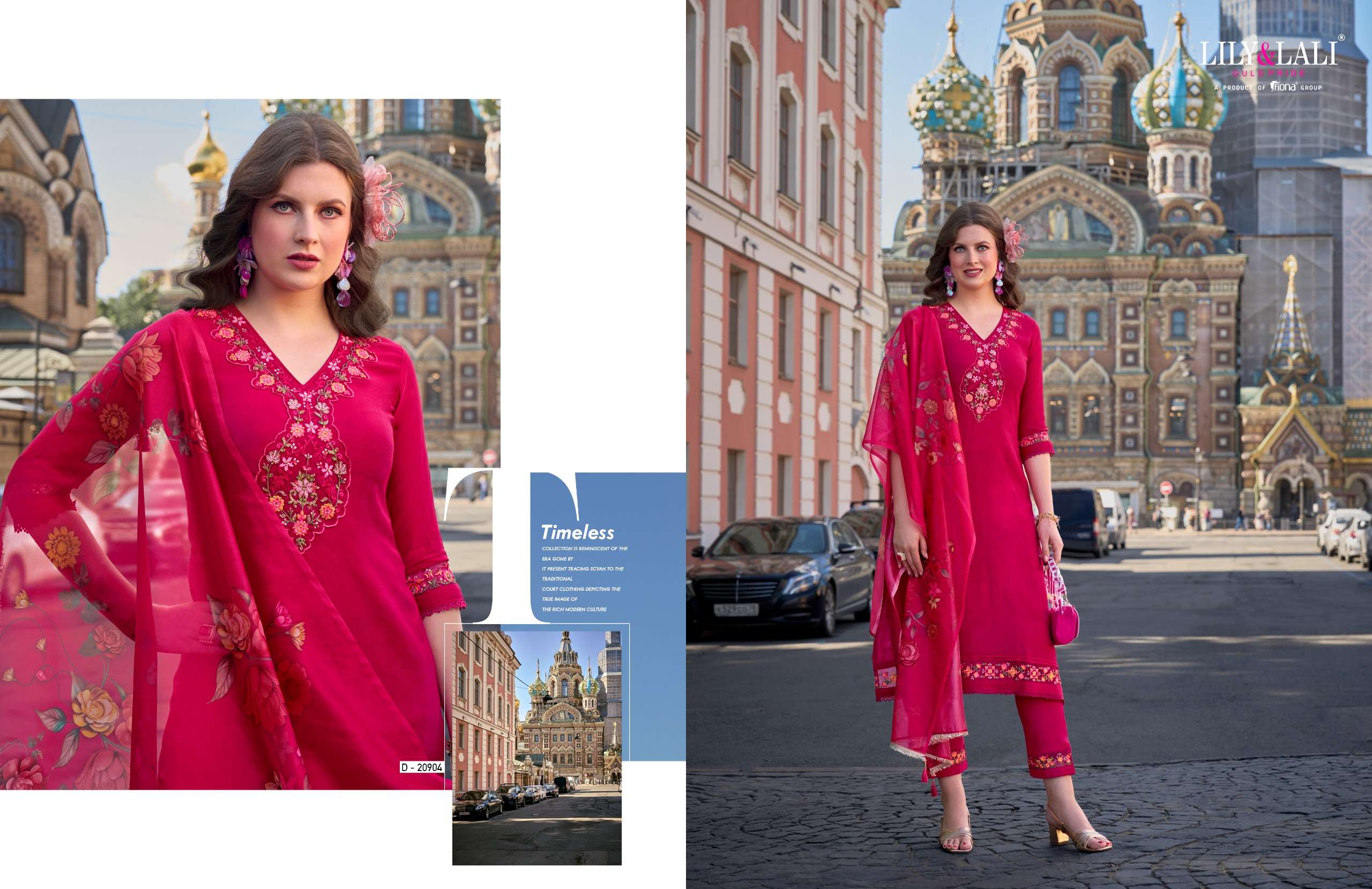 lily and lali srivalli viscose decent embroidery look top bottom with dupatta catalog