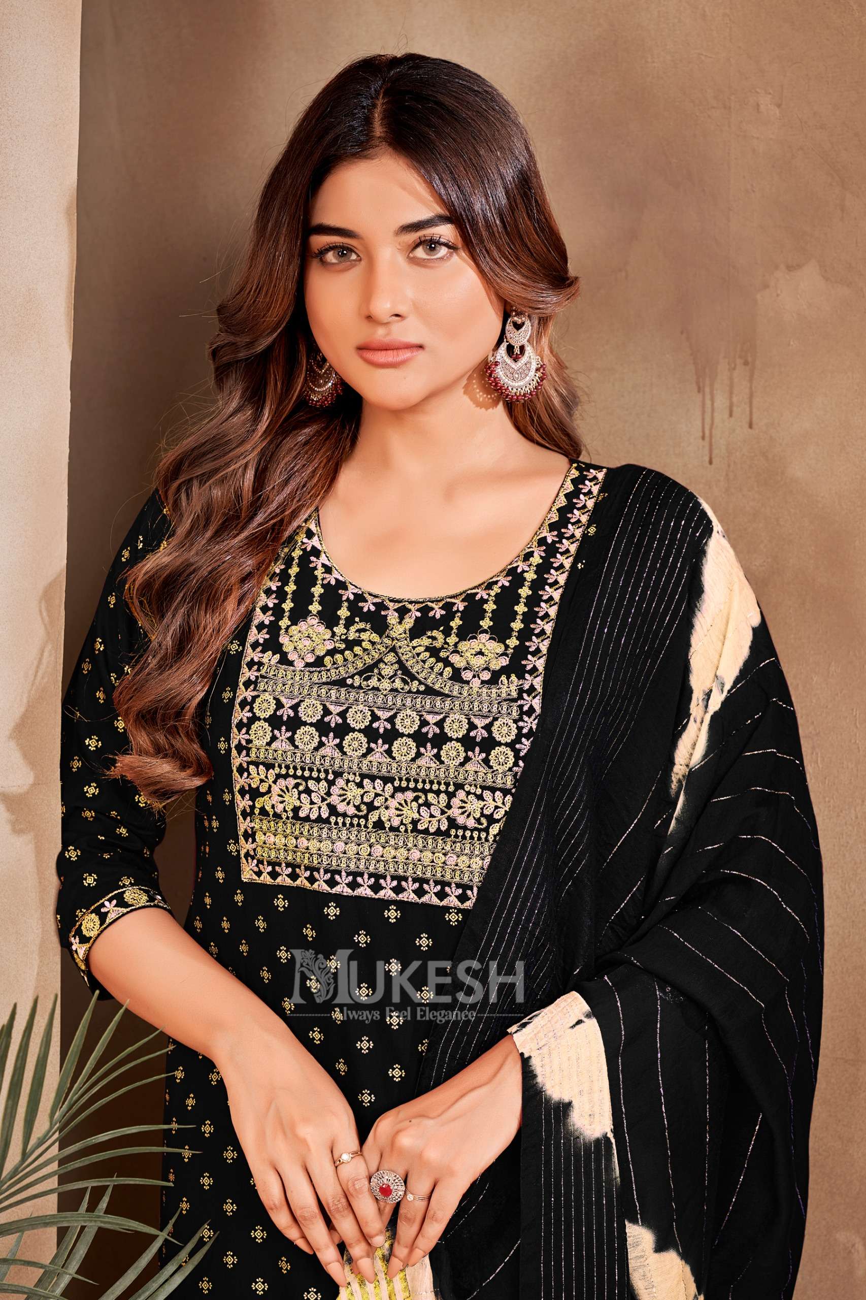 mukesh kavita rayon catchy look kurti bottom dupatta catalog