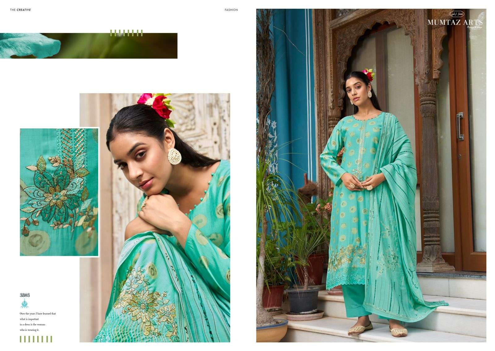 mumtaz art jasmine viscose musline regal look salwar suit catalog