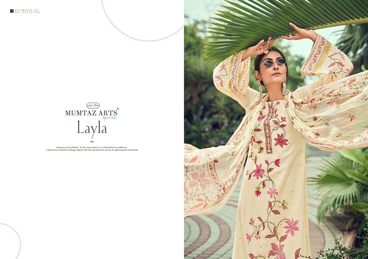 mumtaz arts layla jam satin regal look salwar suit catalog