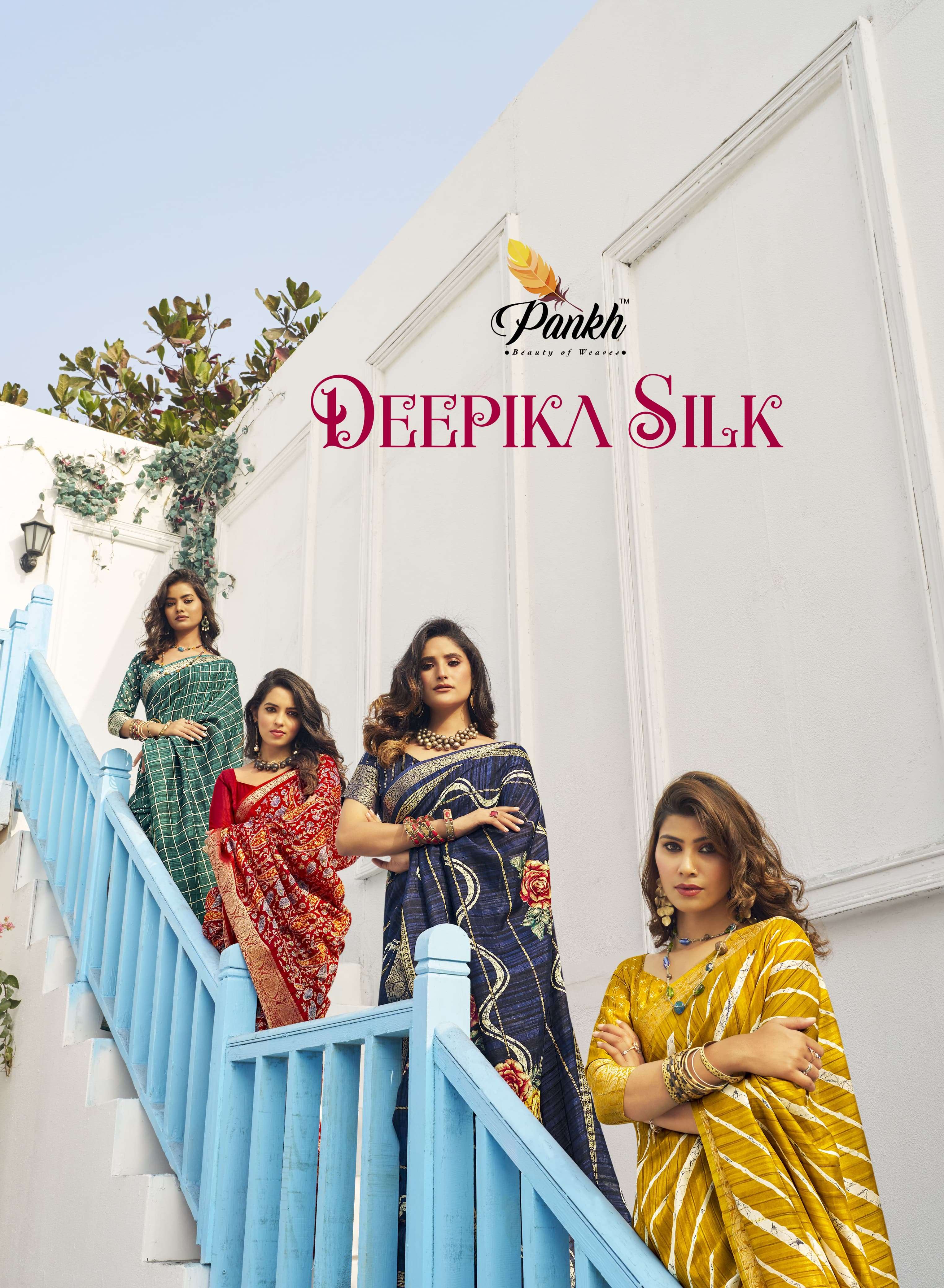 pankh deepika silk munga silk regal look saree catalog