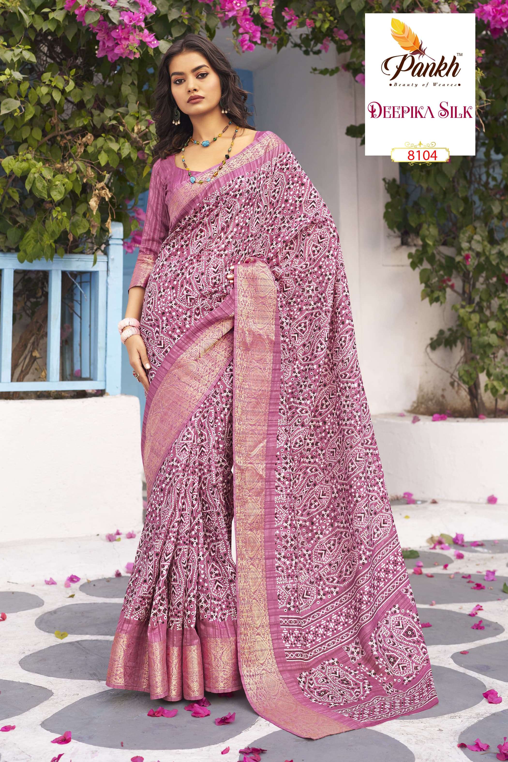 pankh deepika silk munga silk regal look saree catalog