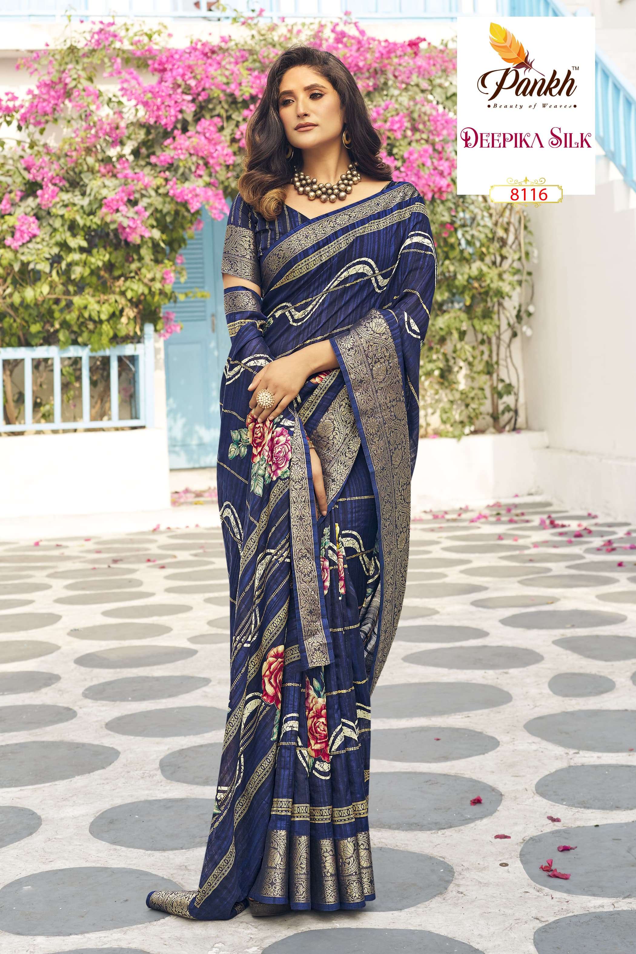 pankh deepika silk munga silk regal look saree catalog