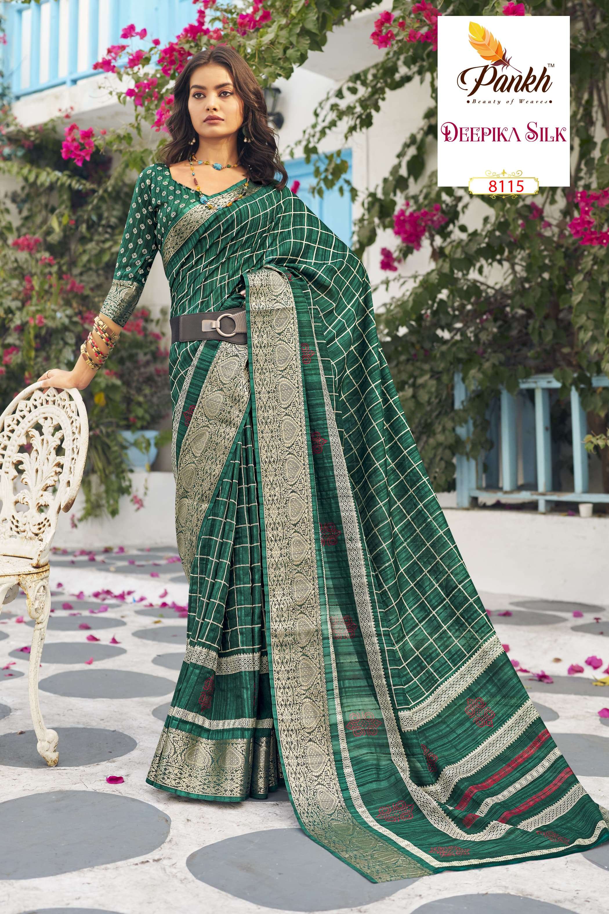 pankh deepika silk munga silk regal look saree catalog