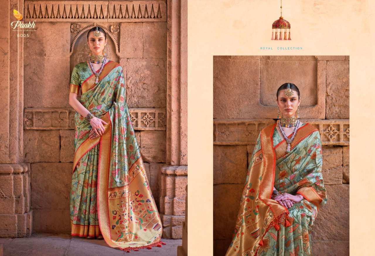 pankh hertiage royal fancy paithani exclusive look saree catalog