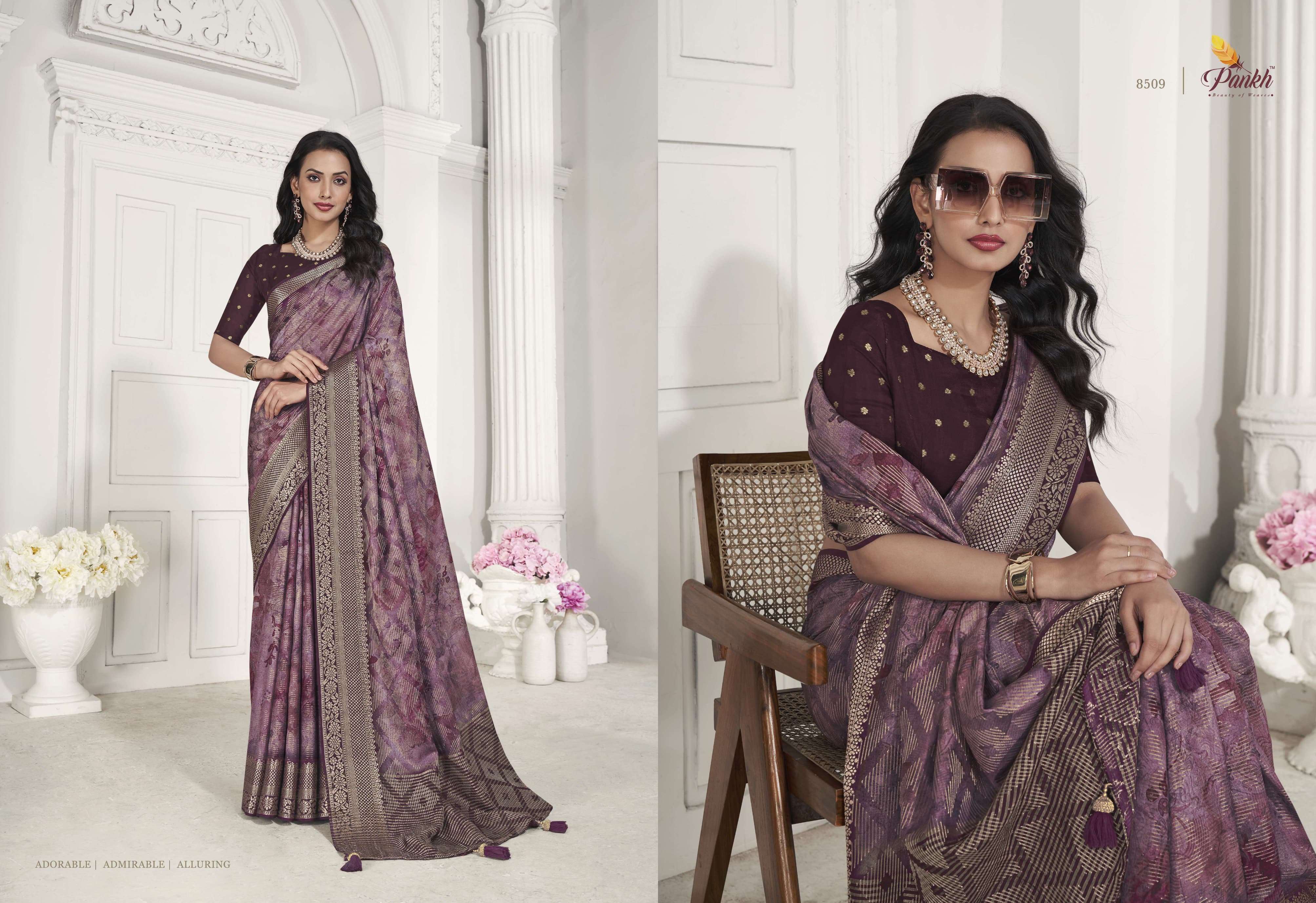 pankh shreyannka silk elegant look saree catalog