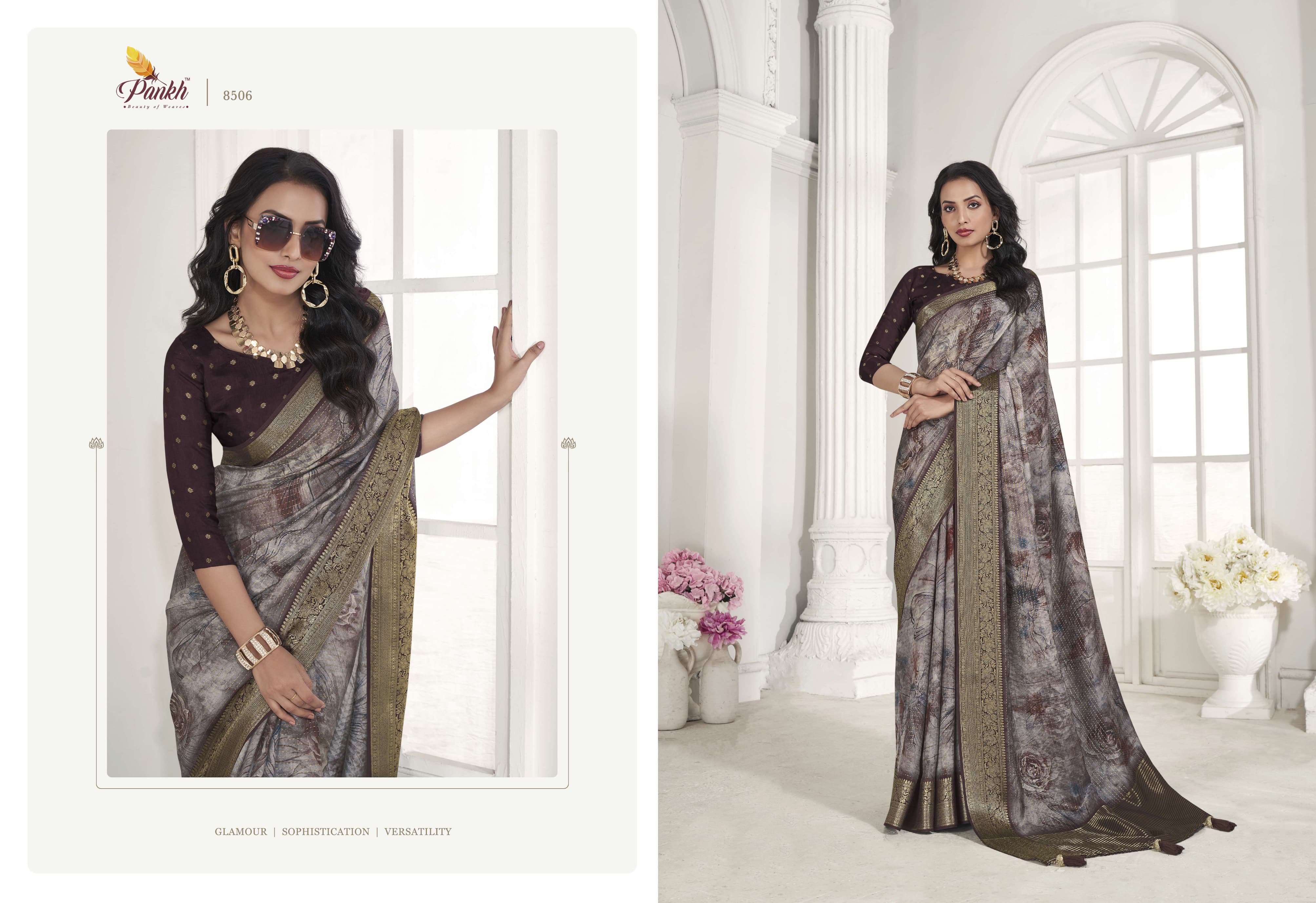 pankh shreyannka silk elegant look saree catalog