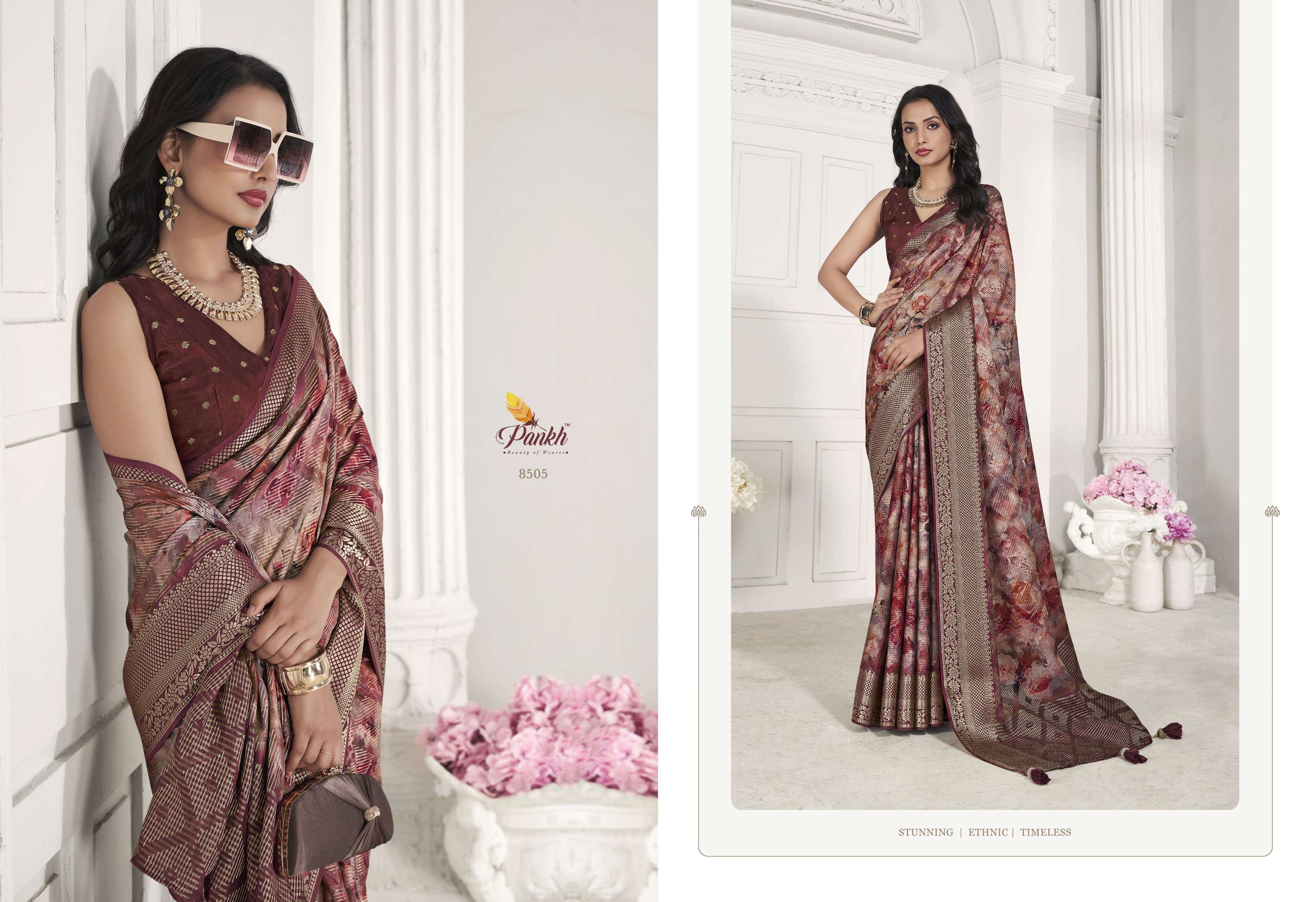 pankh shreyannka silk elegant look saree catalog