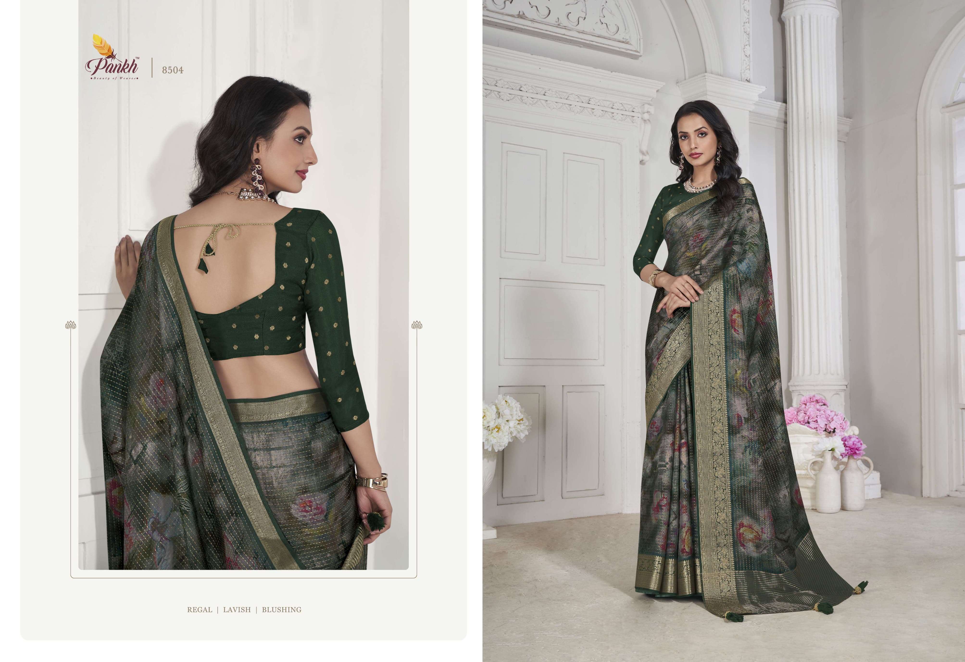 pankh shreyannka silk elegant look saree catalog