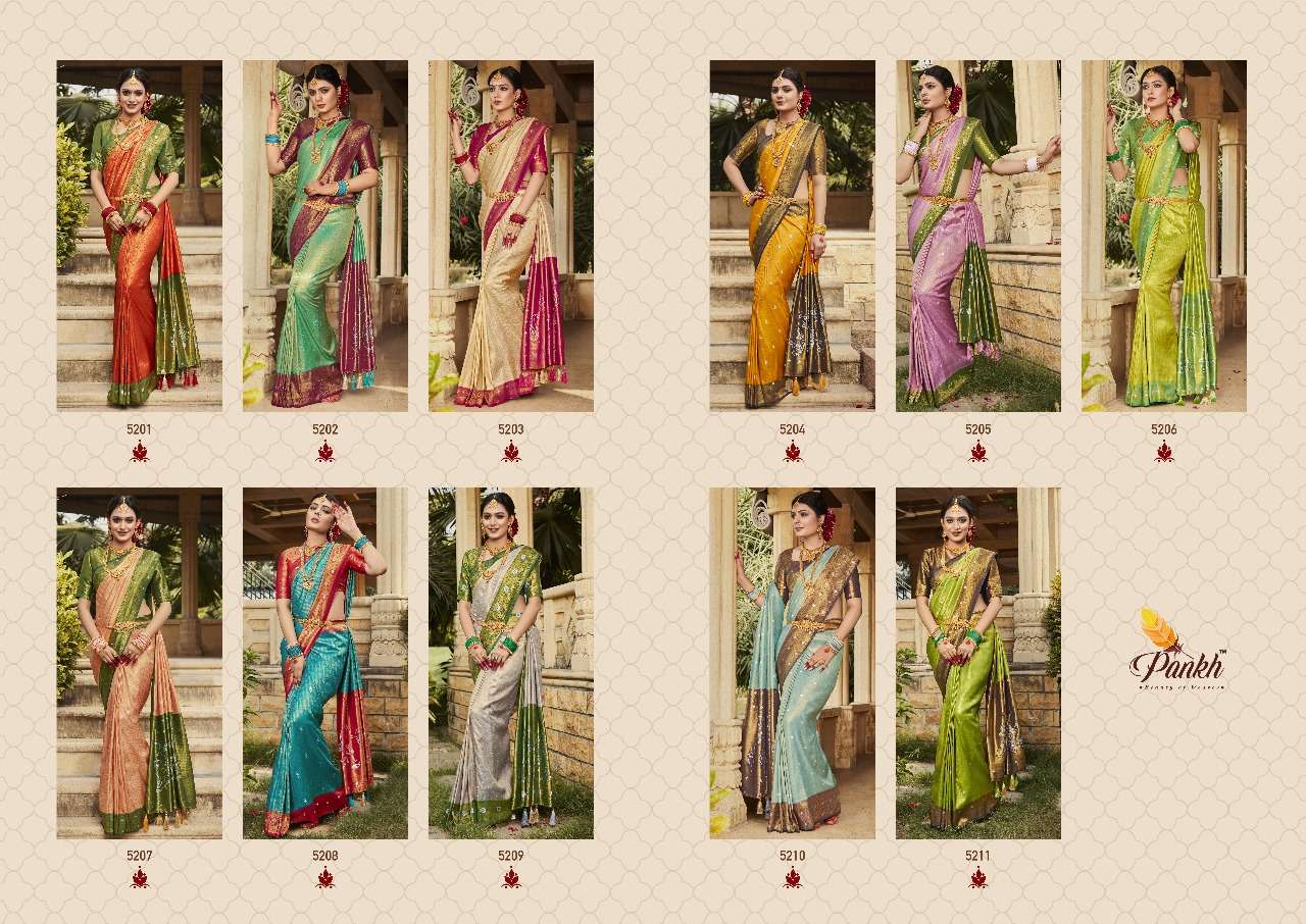 pankh virasat vol 1 soft silk attrective look saree catalog