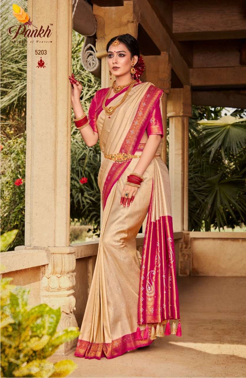 pankh virasat vol 1 soft silk attrective look saree catalog