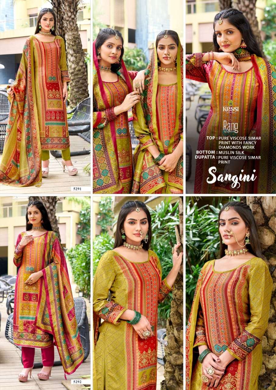 rang sangini pure viscose beautiful look salwar suit catalog