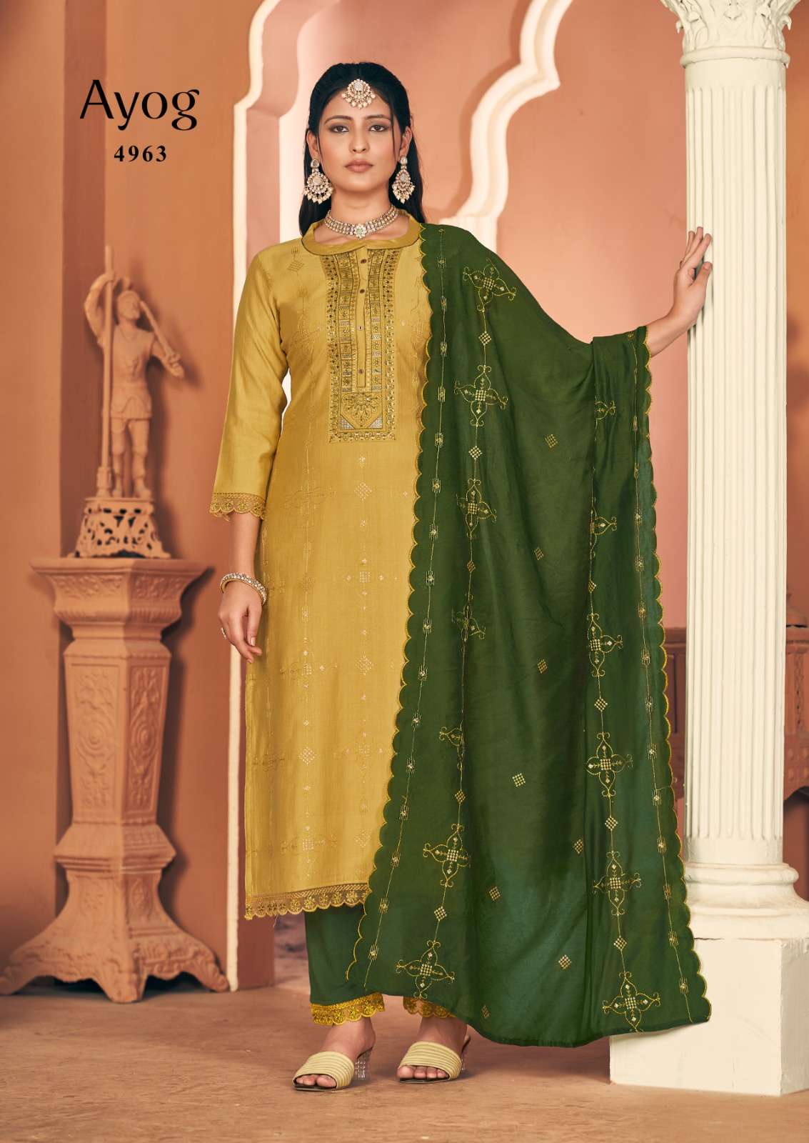 rangoon ayog viscose beutiful look top bottom with dupatta catalog