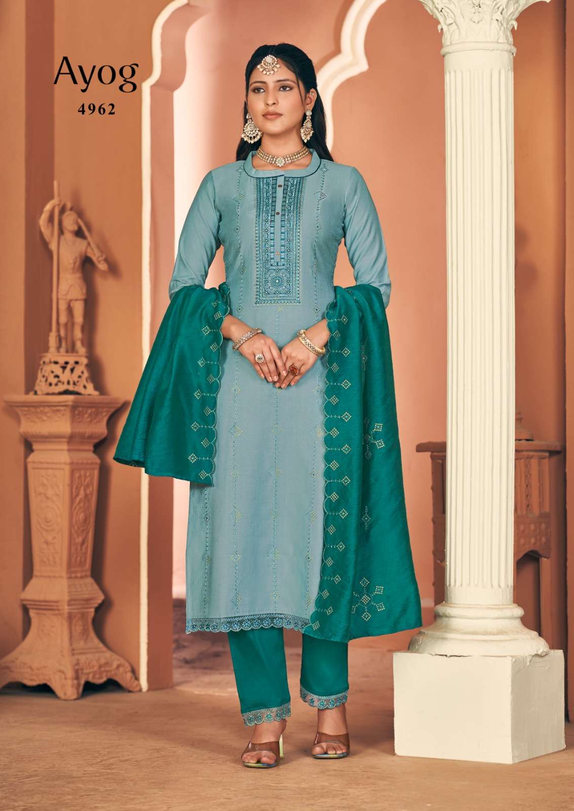 rangoon ayog viscose beutiful look top bottom with dupatta catalog