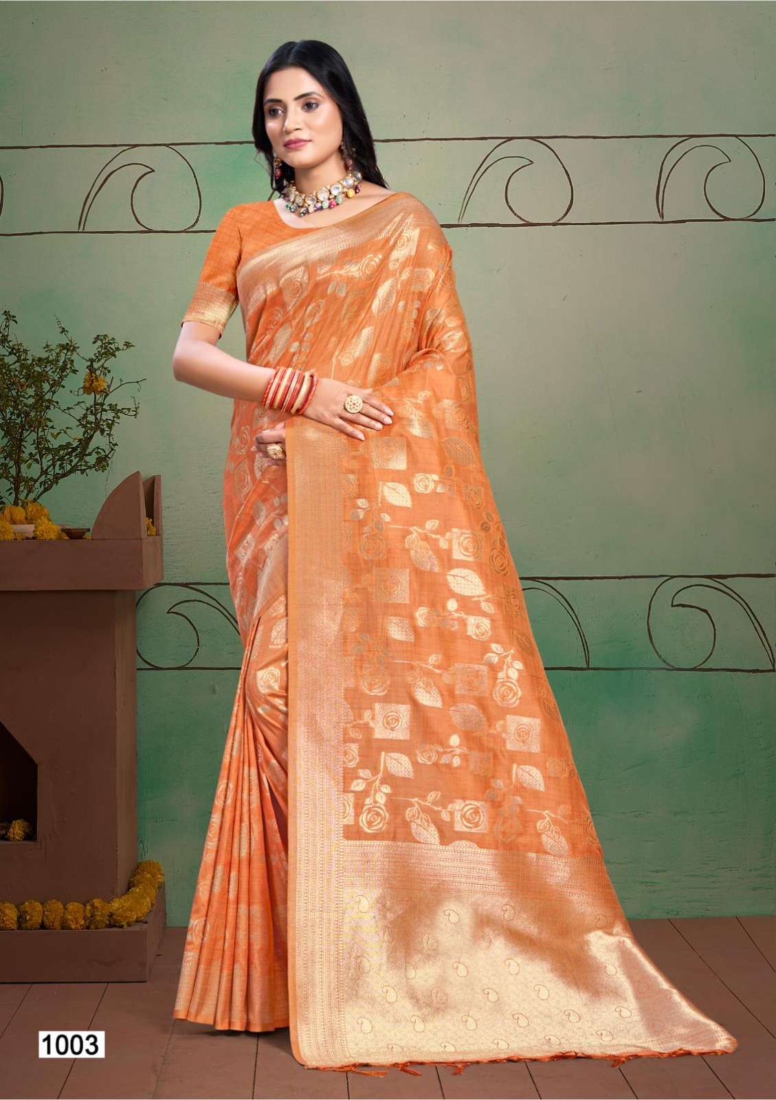 sanam print bunawat Anubhuti Silk VOL 03 silk regal look saree catalog