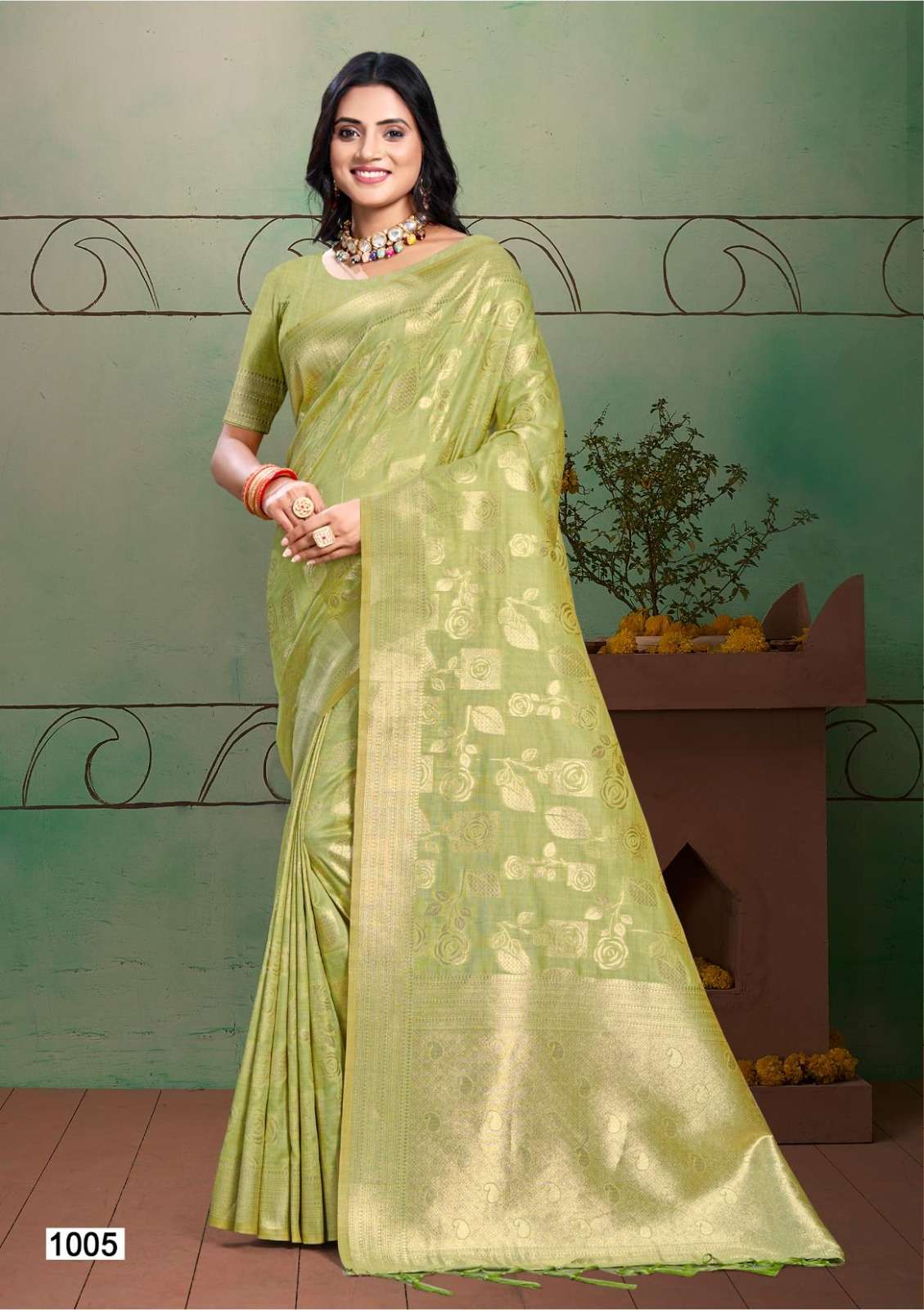 sanam print bunawat Anubhuti Silk VOL 03 silk regal look saree catalog