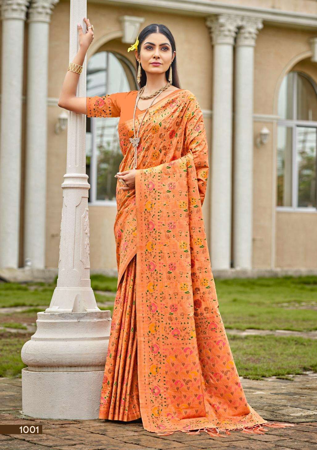 sangam bunawat crystal silk silk regal look saree catalog