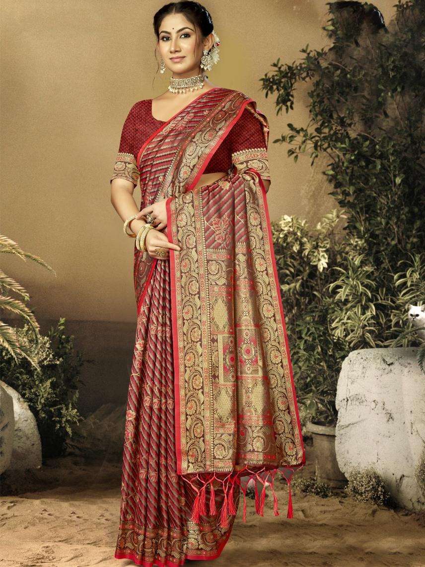 sangam prints bunawat alveer satan satin silk exclusive look saree catalog