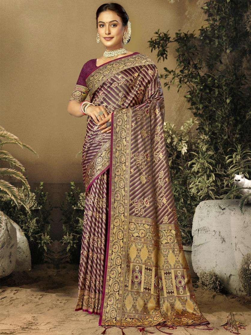 sangam prints bunawat alveer satan satin silk exclusive look saree catalog