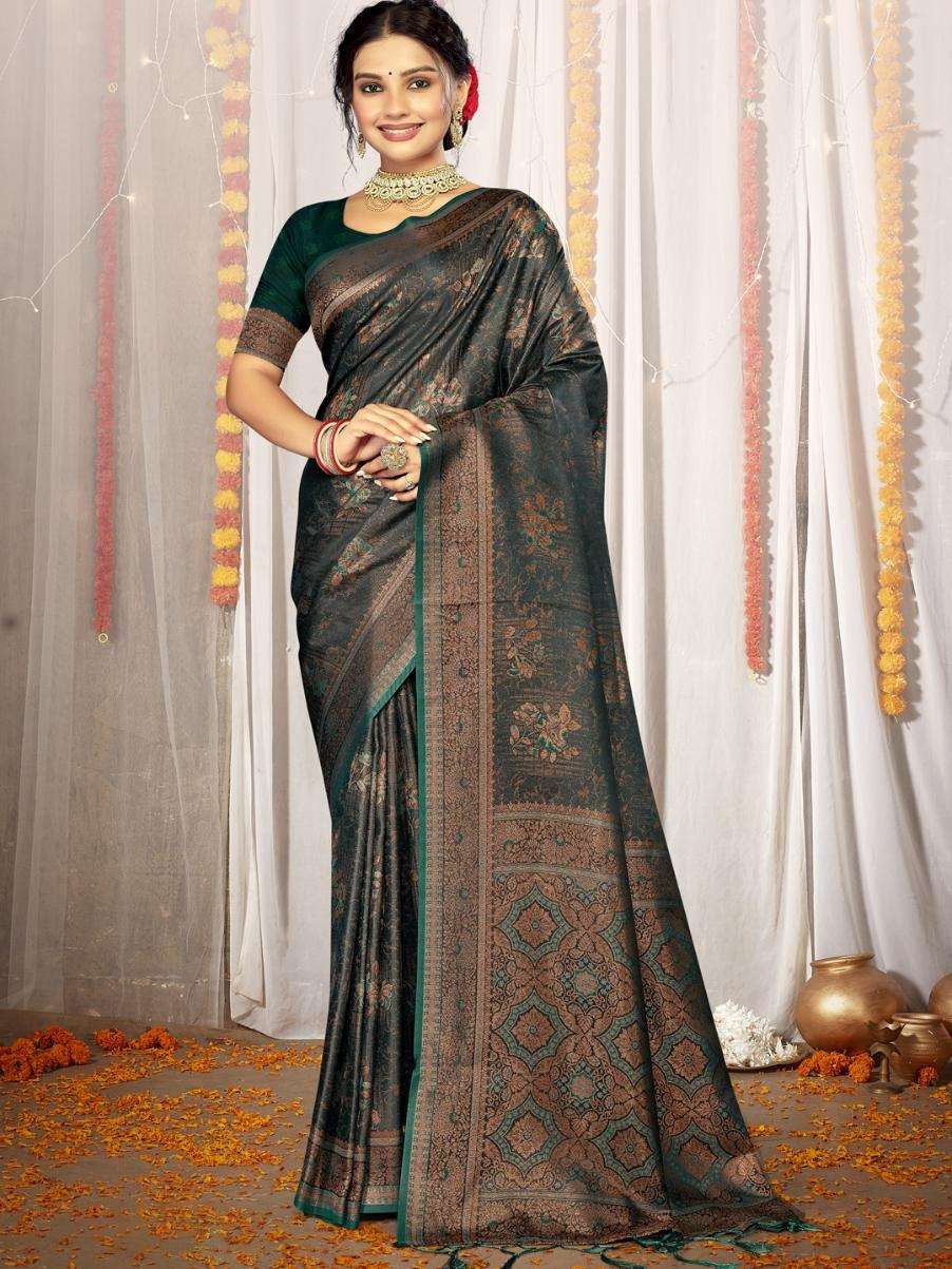 sangam prints bunawat aradhya satan satin silk exclusive look saree catalog