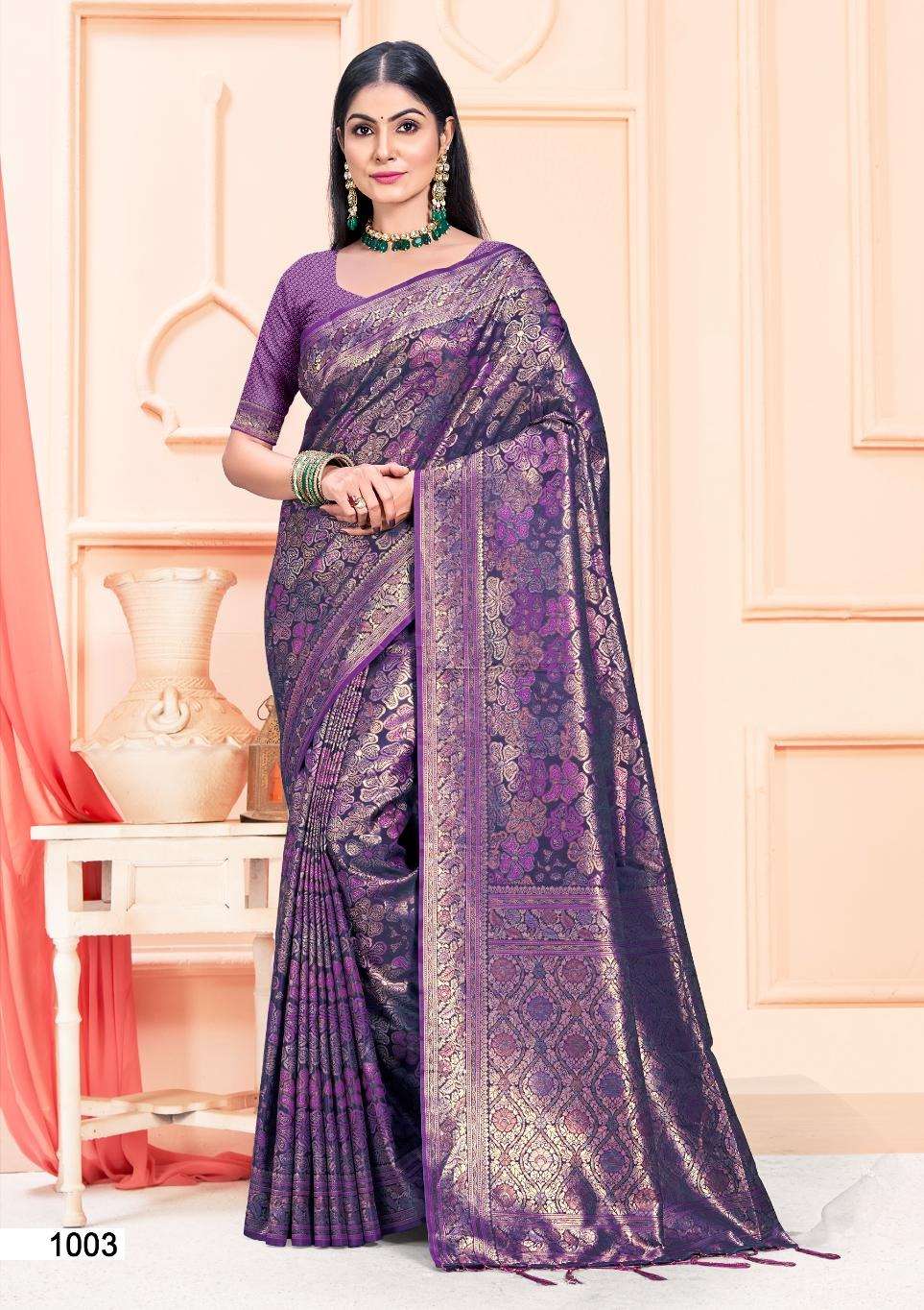 sangam prints bunawat asha satan satin silk exclusive look saree catalog