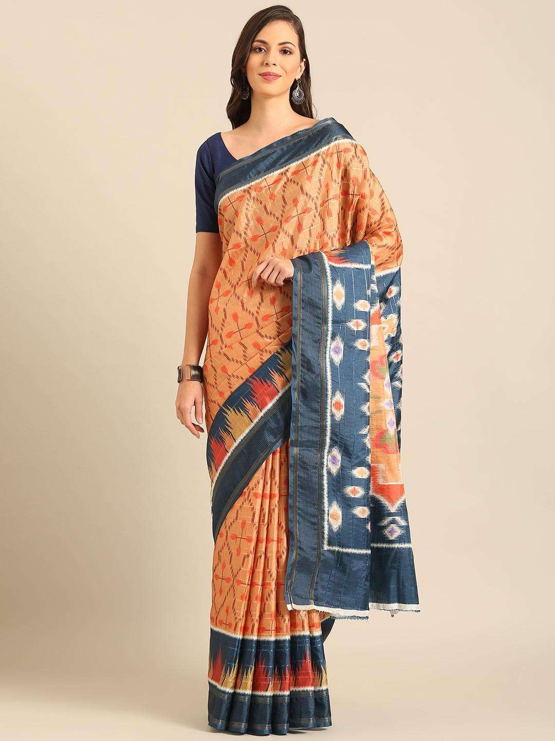 sangam prints bunawat Manipuri Patola Handloom cotton exclusive look saree catalog