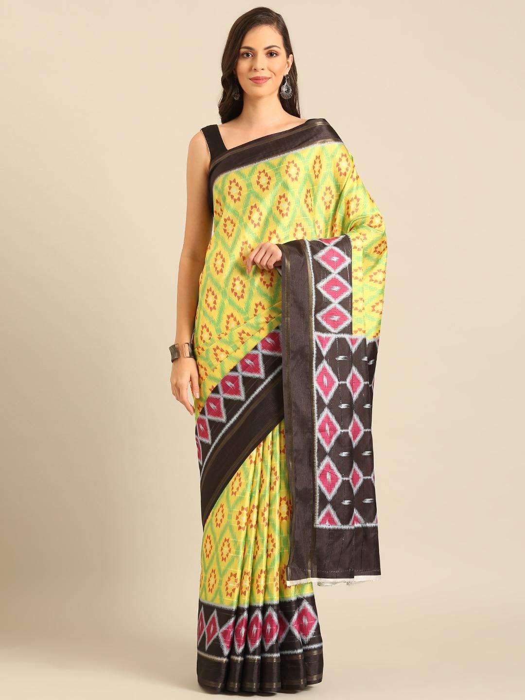 sangam prints bunawat Manipuri Patola Handloom cotton exclusive look saree catalog