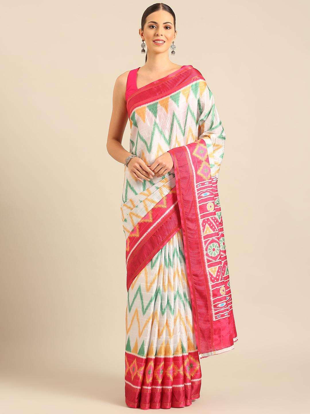 sangam prints bunawat Manipuri Patola Handloom cotton exclusive look saree catalog