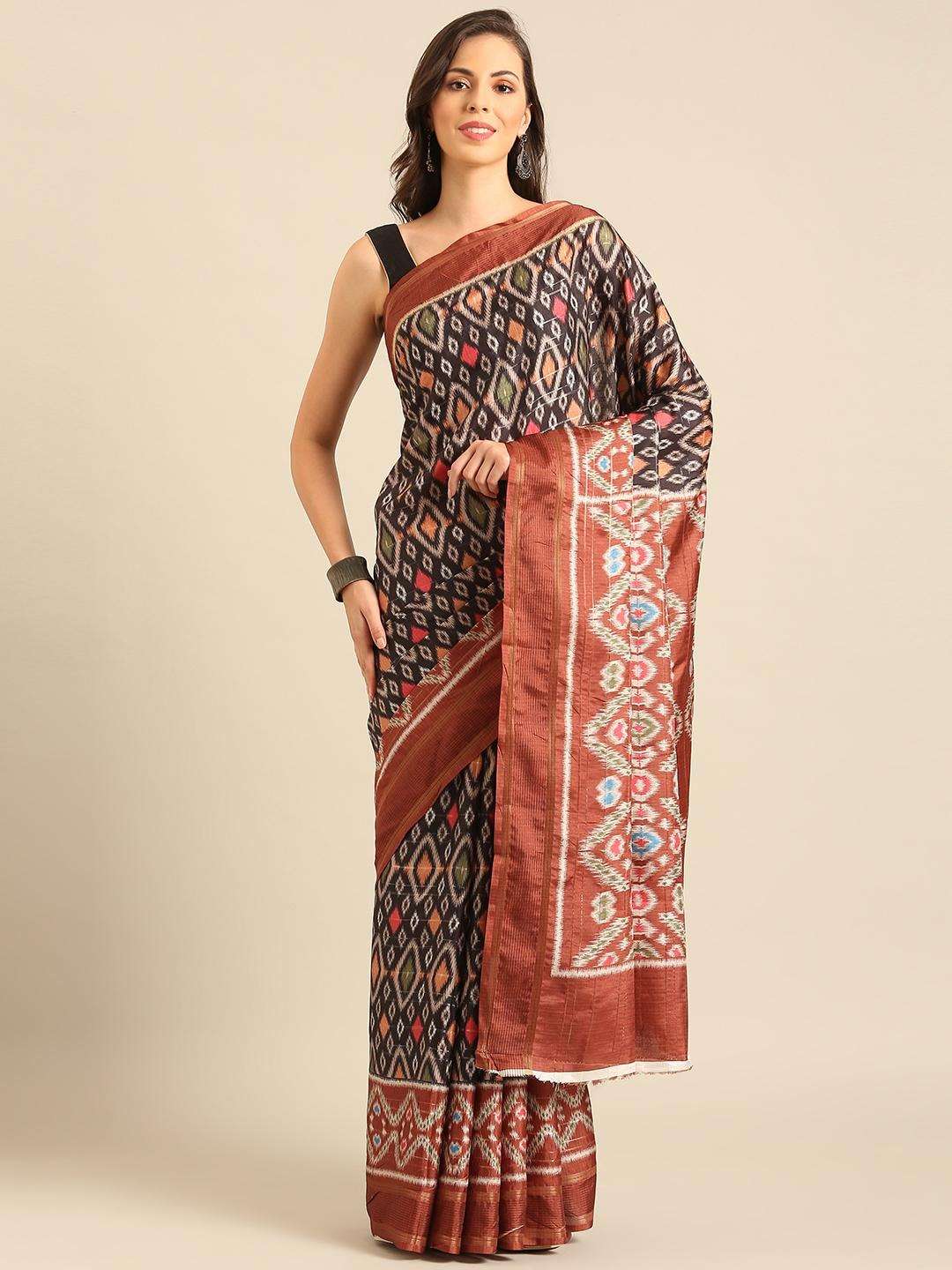 sangam prints bunawat Manipuri Patola Handloom cotton exclusive look saree catalog