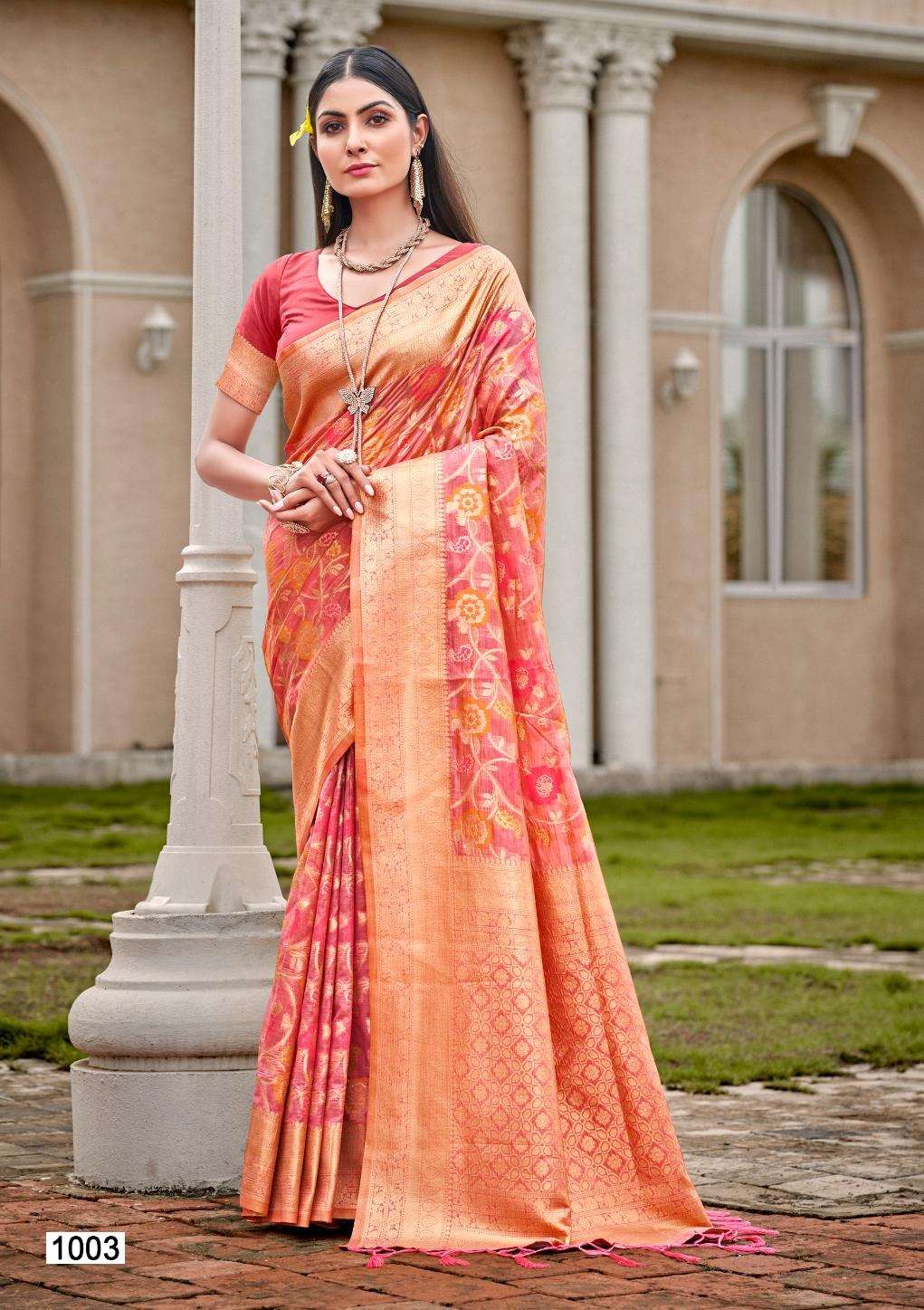 sangam prints bunawat Roopnikhar silk exclusive look saree catalog