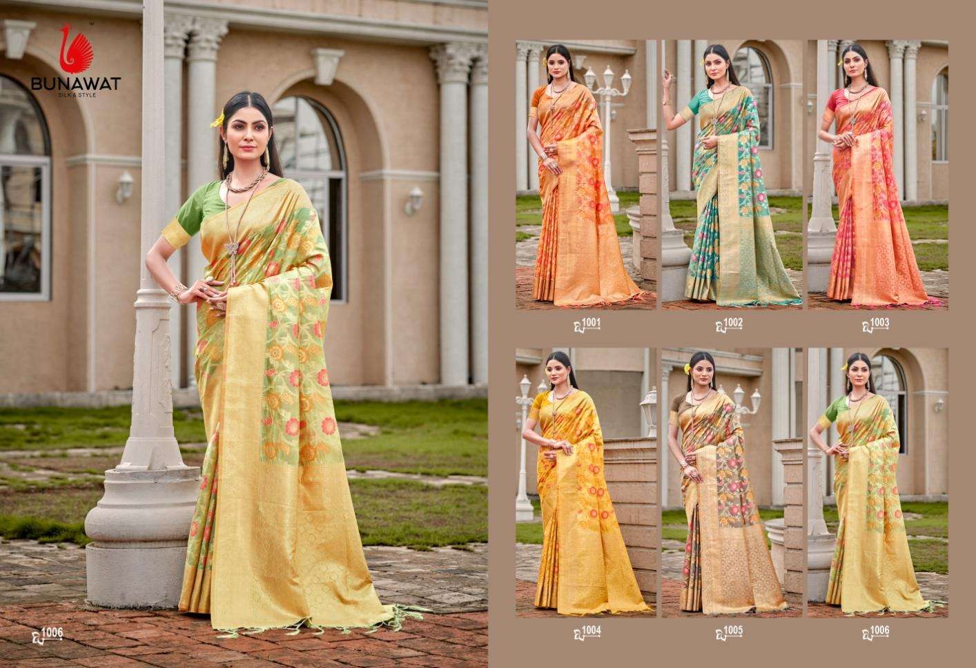 sangam prints bunawat Roopnikhar silk exclusive look saree catalog