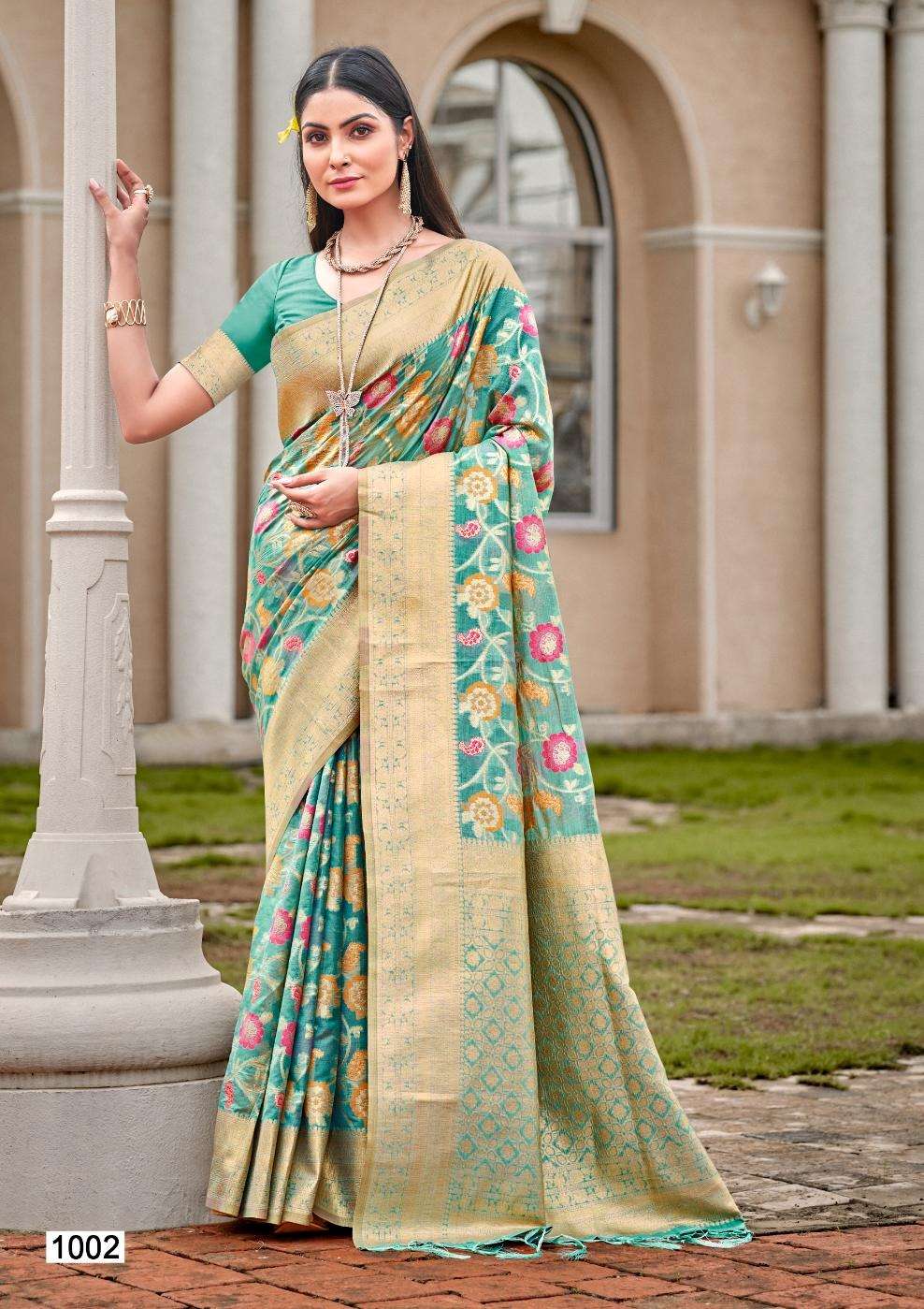 sangam prints bunawat Roopnikhar silk exclusive look saree catalog