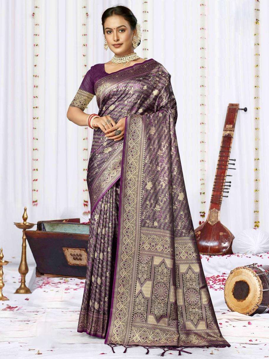 sangam prints bunawat sagarika satan satin silk exclusive look saree catalog