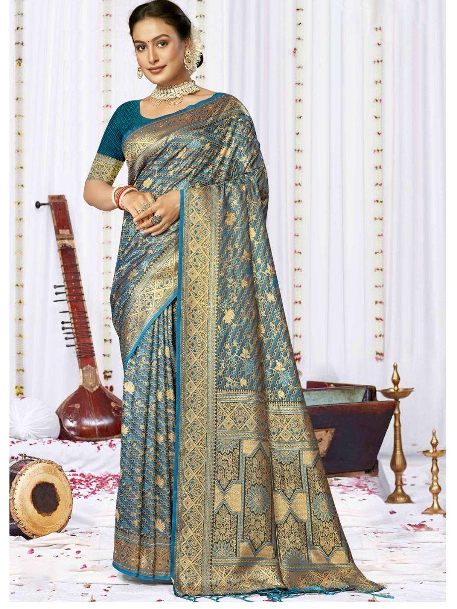 sangam prints bunawat sagarika satan satin silk exclusive look saree catalog