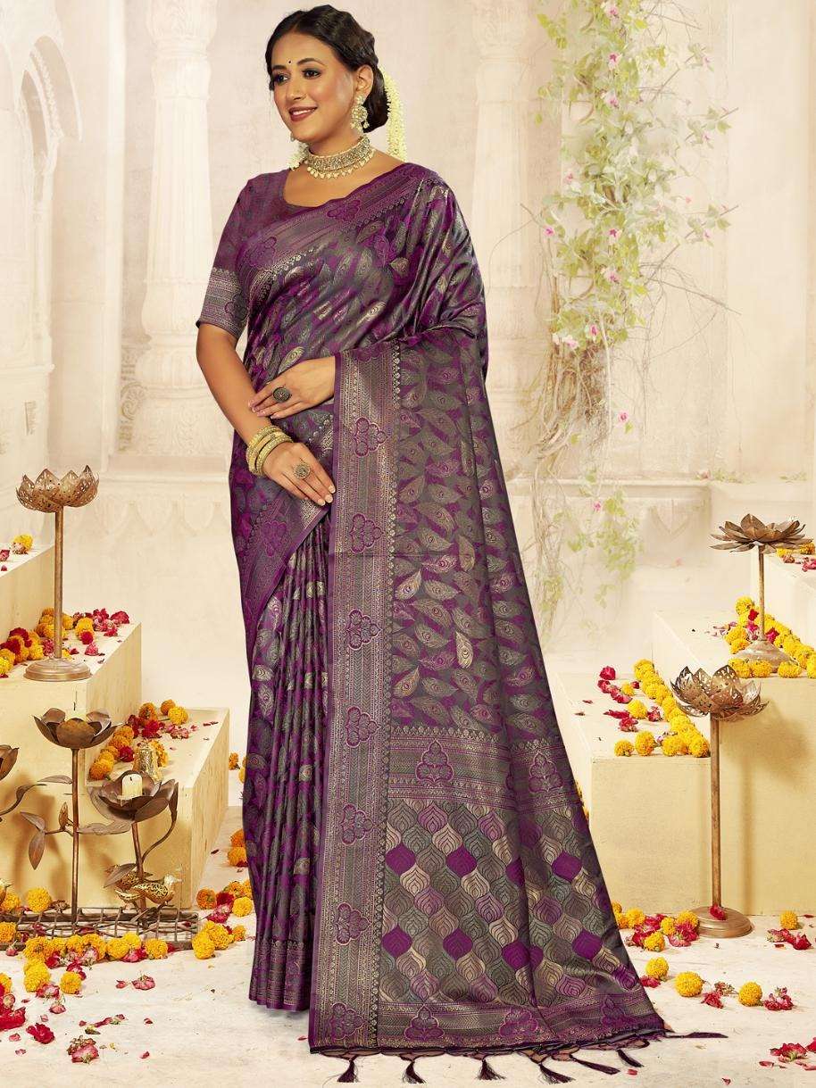 sangam prints bunawat sulekha satan   satin silk decent look saree catlog