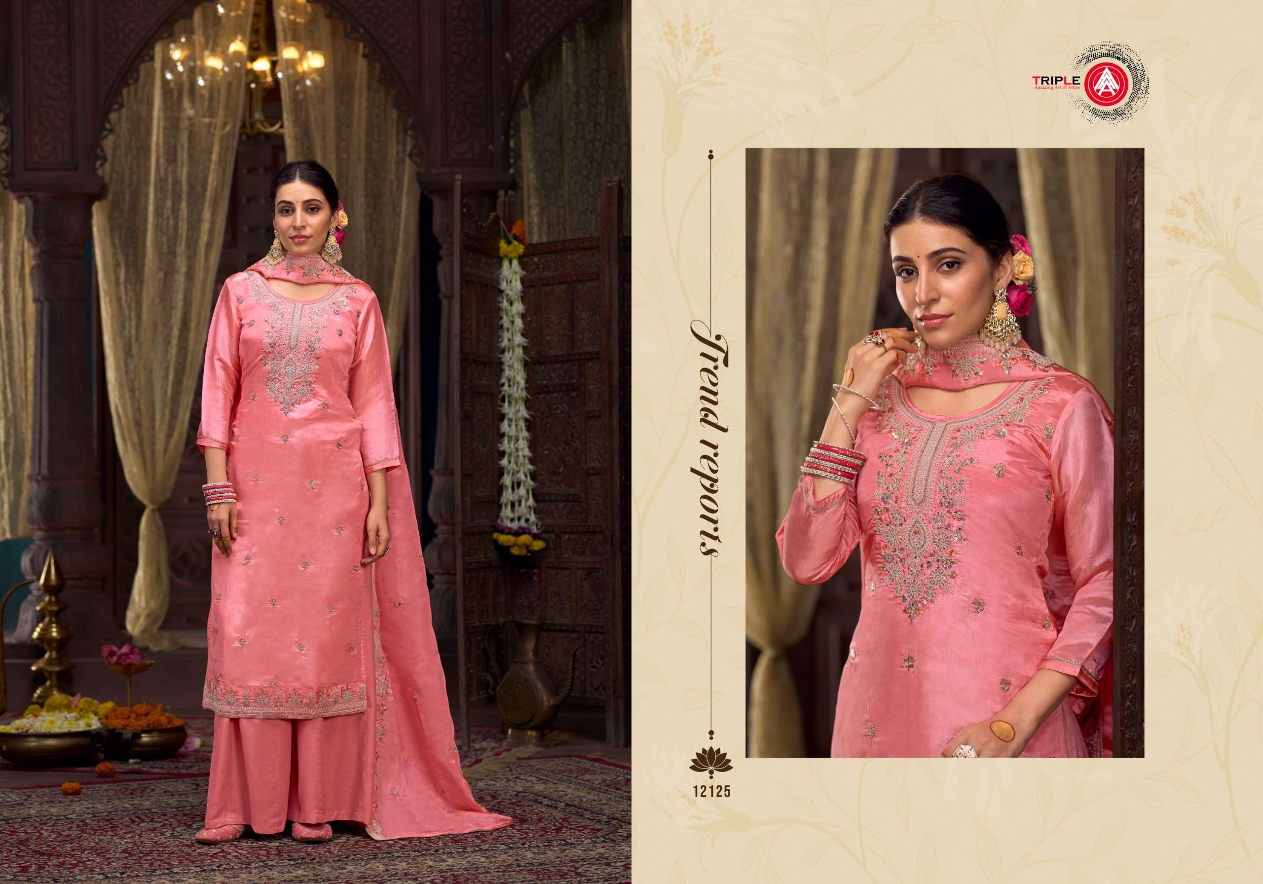 triple aaa emily crush attrective look salwar suit catalog