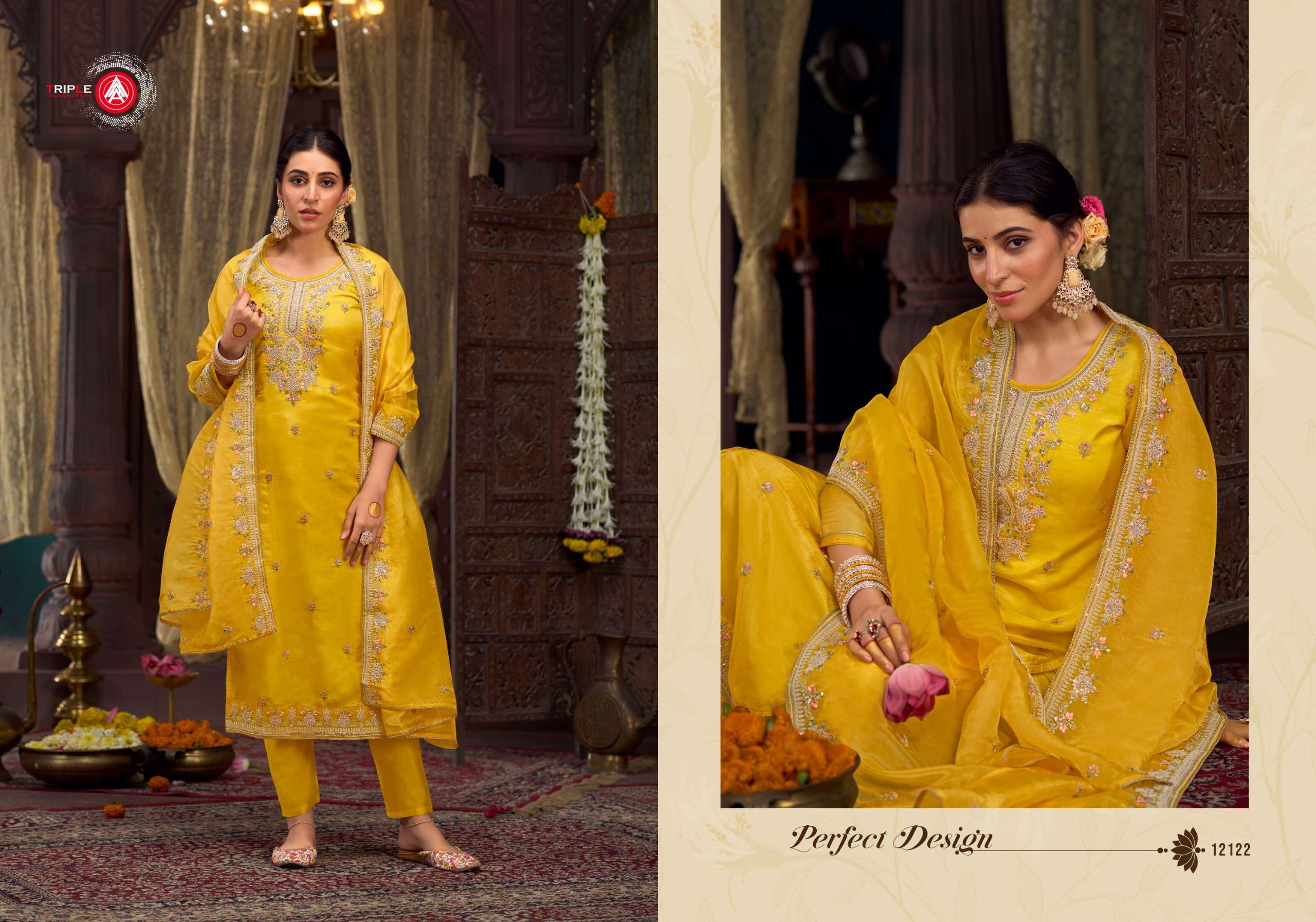 triple aaa emily crush attrective look salwar suit catalog