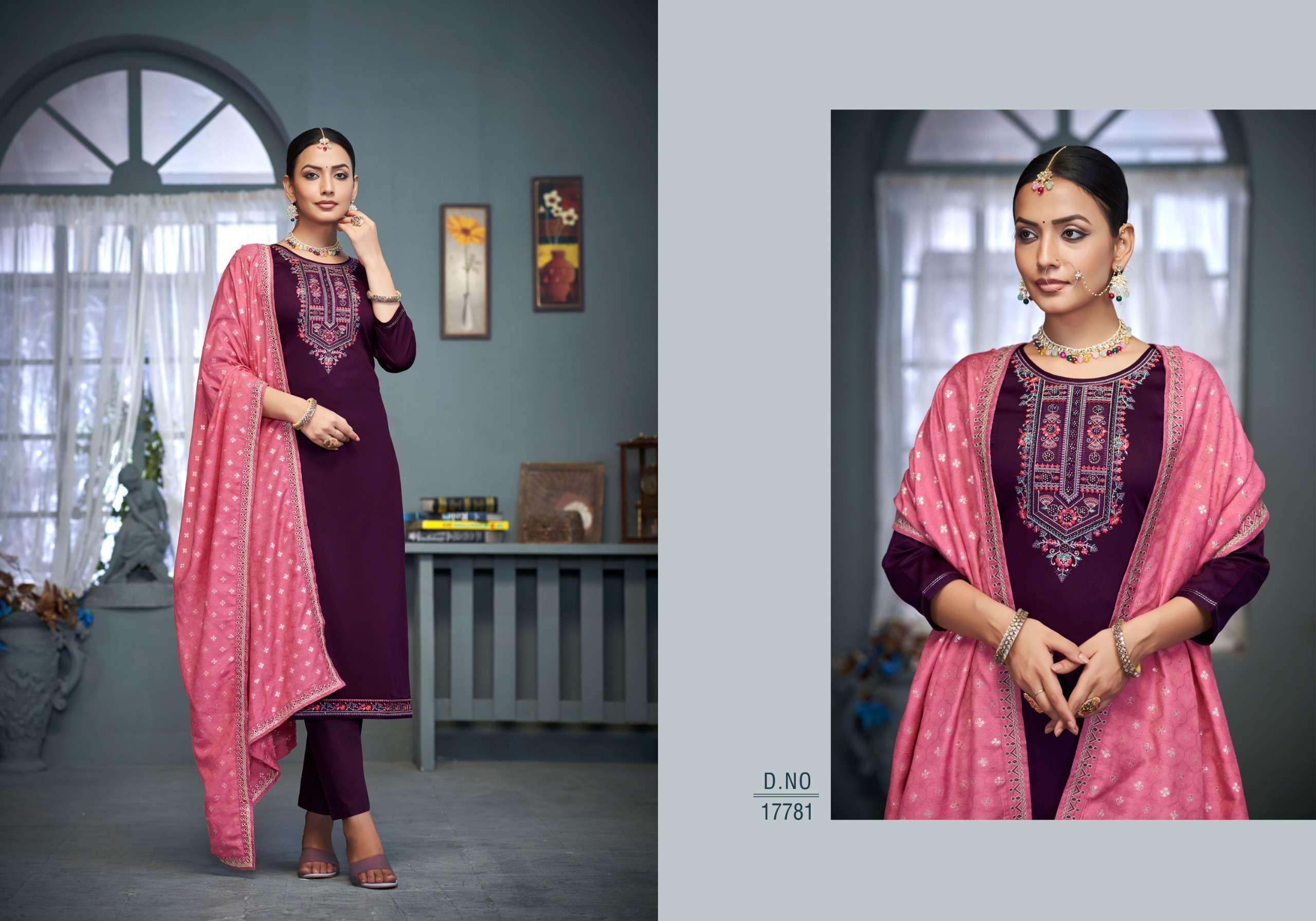 triple aaa herisa pure jam cotton attrective look salwar suit catalog