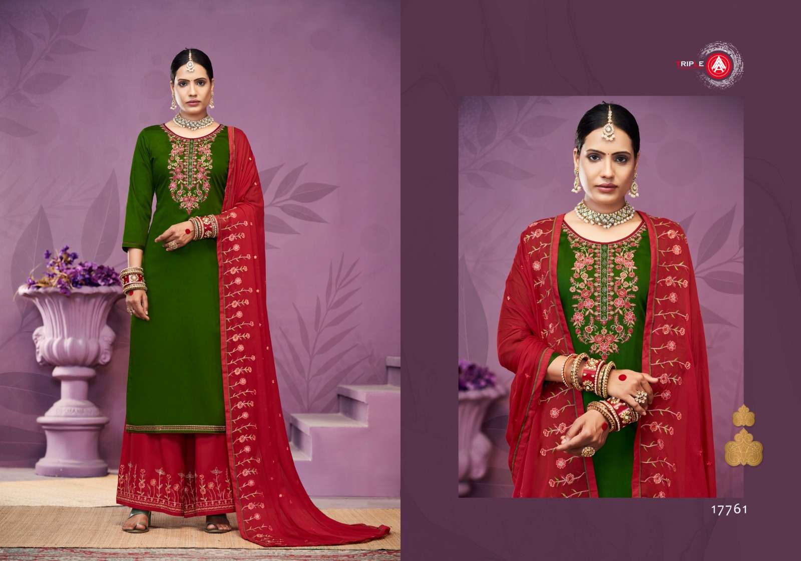 triple aaa kalash edtion 8 pure jam cotton exclusive look salwar suit catalog