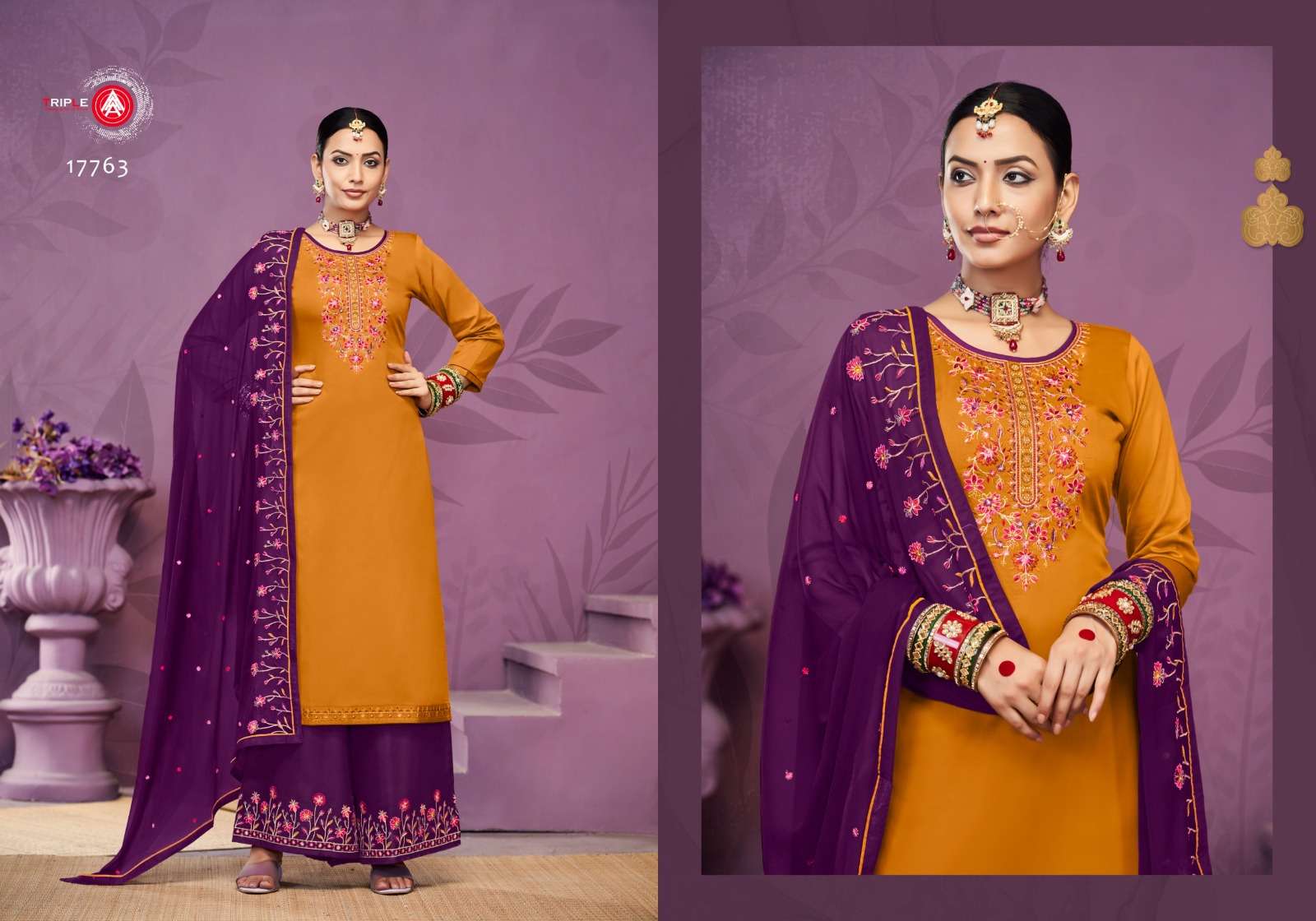 triple aaa kalash edtion 8 pure jam cotton exclusive look salwar suit catalog