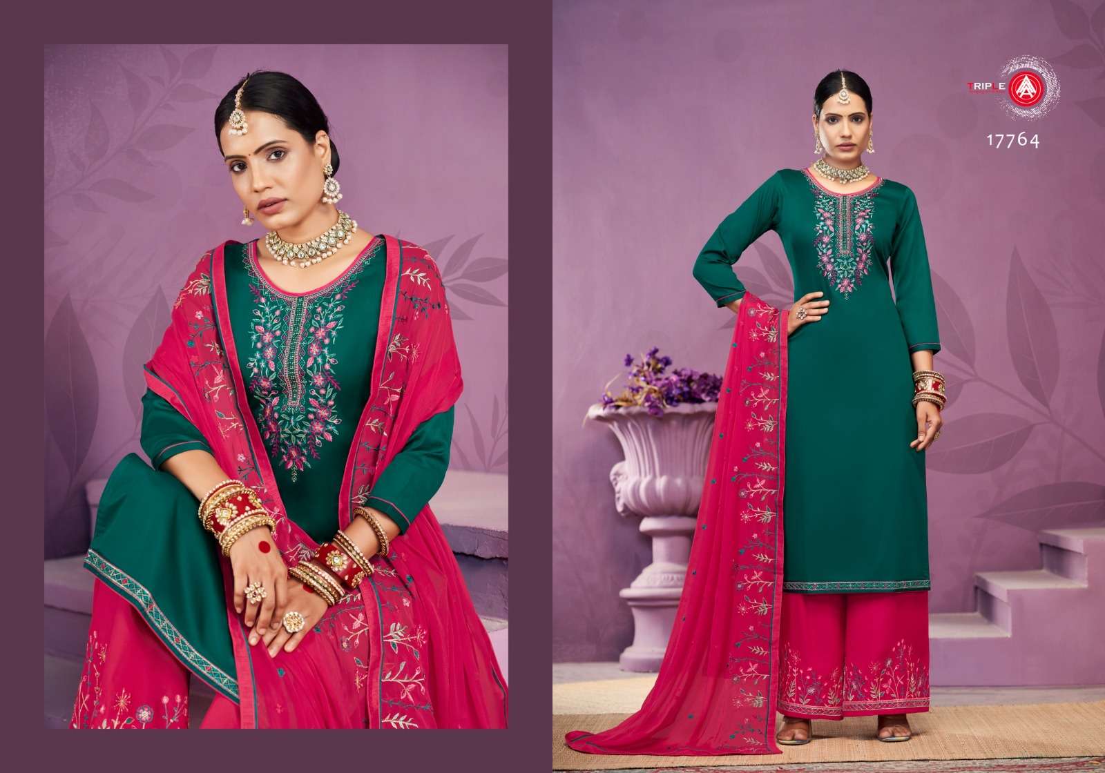 triple aaa kalash edtion 8 pure jam cotton exclusive look salwar suit catalog