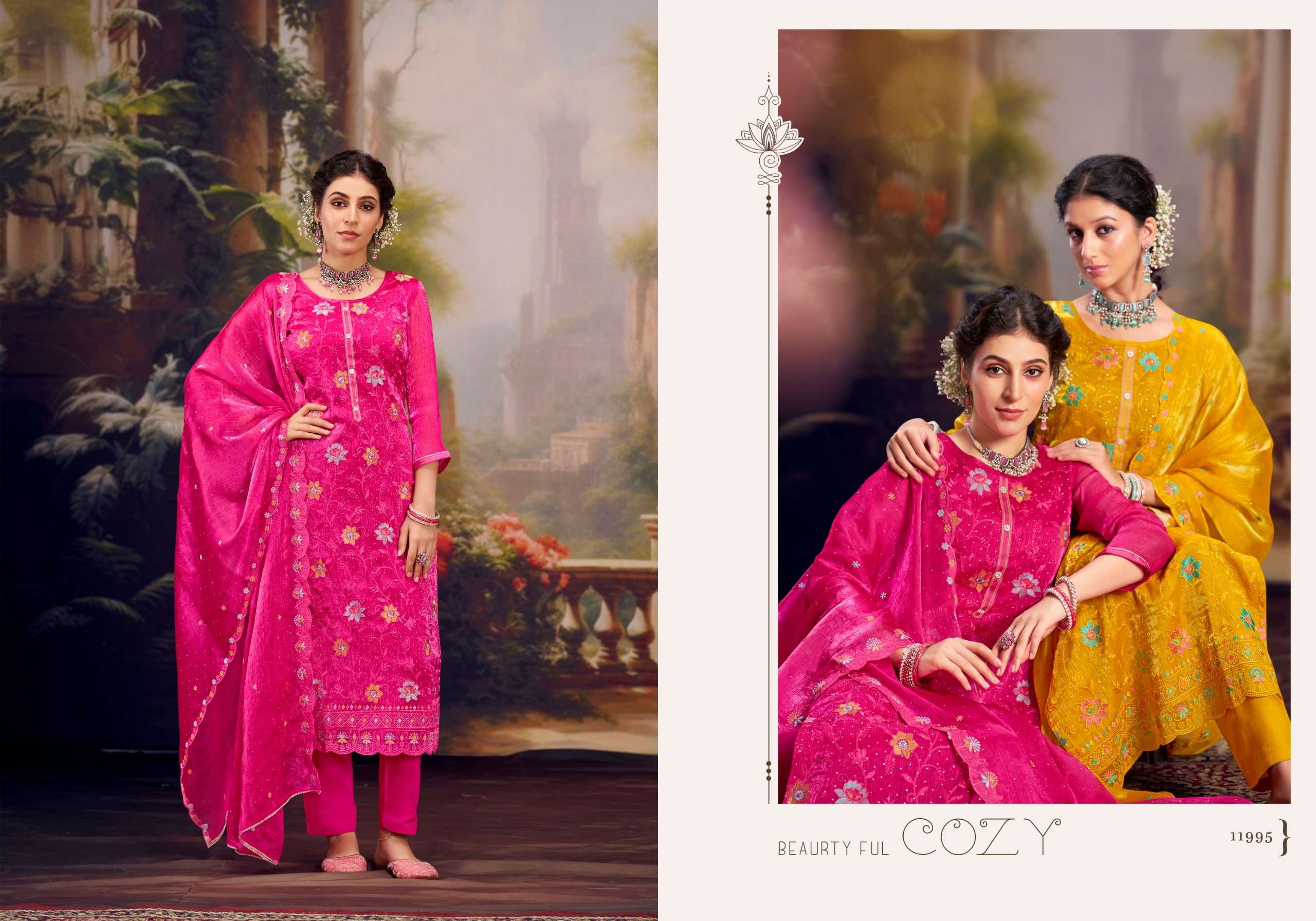 triple aaa kalgi berberry silk catchy look salwar suit catalog