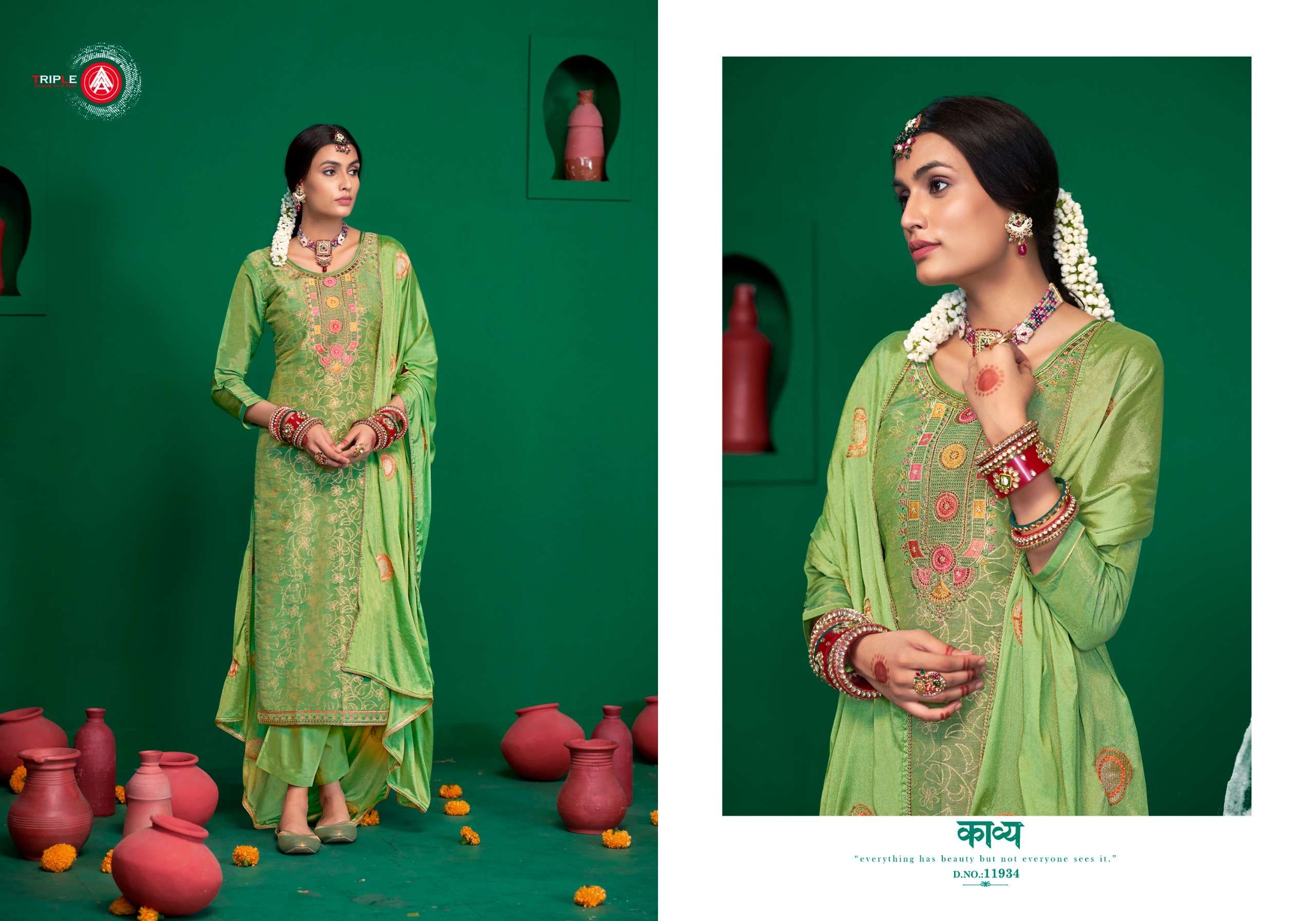 triple aaa manroop viscose simar catchy look salwar suit catalog