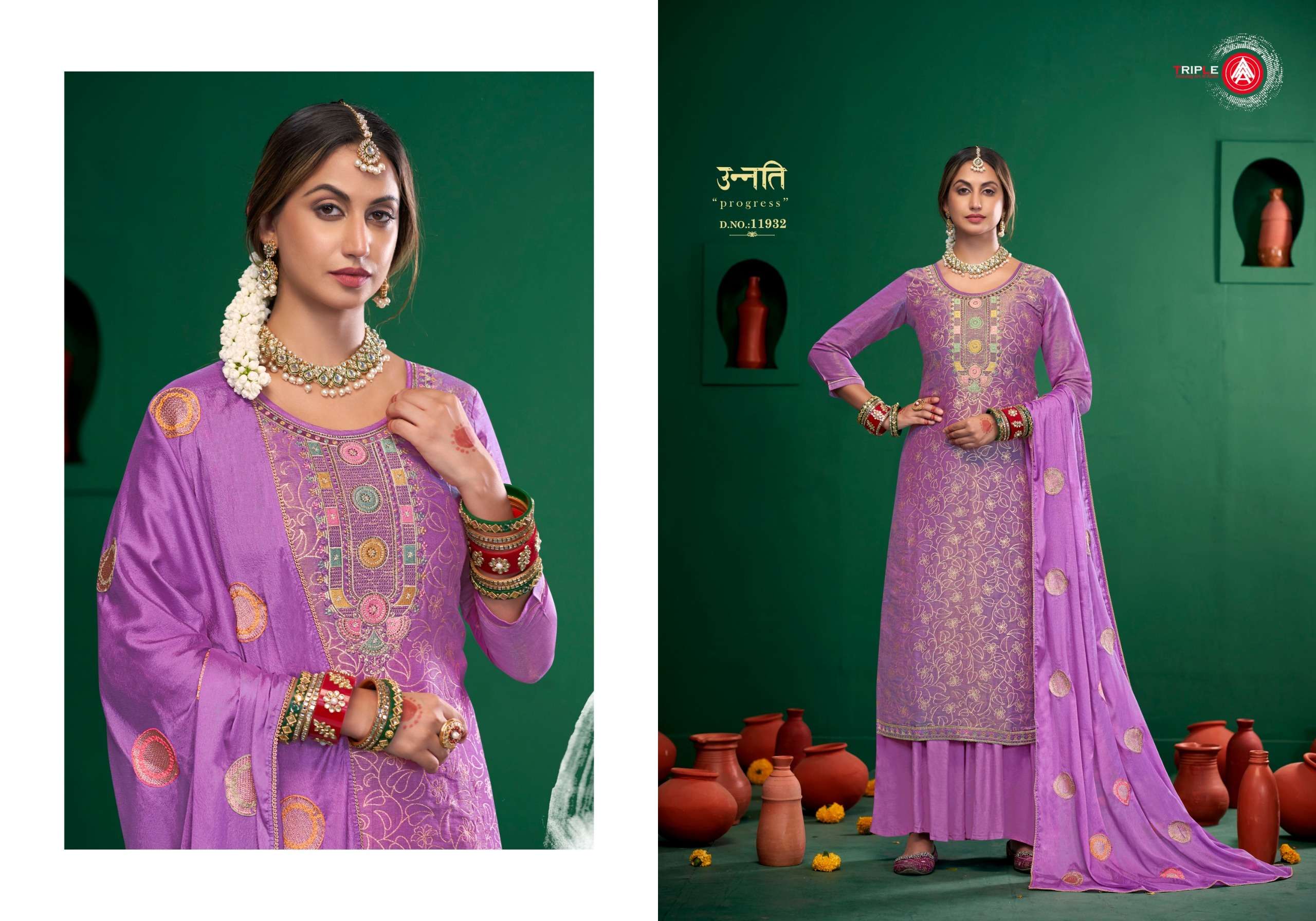 triple aaa manroop viscose simar catchy look salwar suit catalog