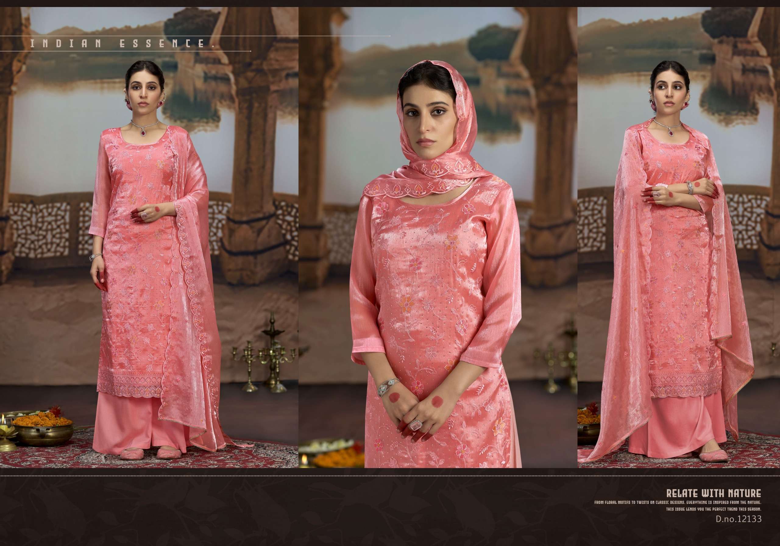 triple aaa oscar Berberry Silk exclusive look salwar suit catalog