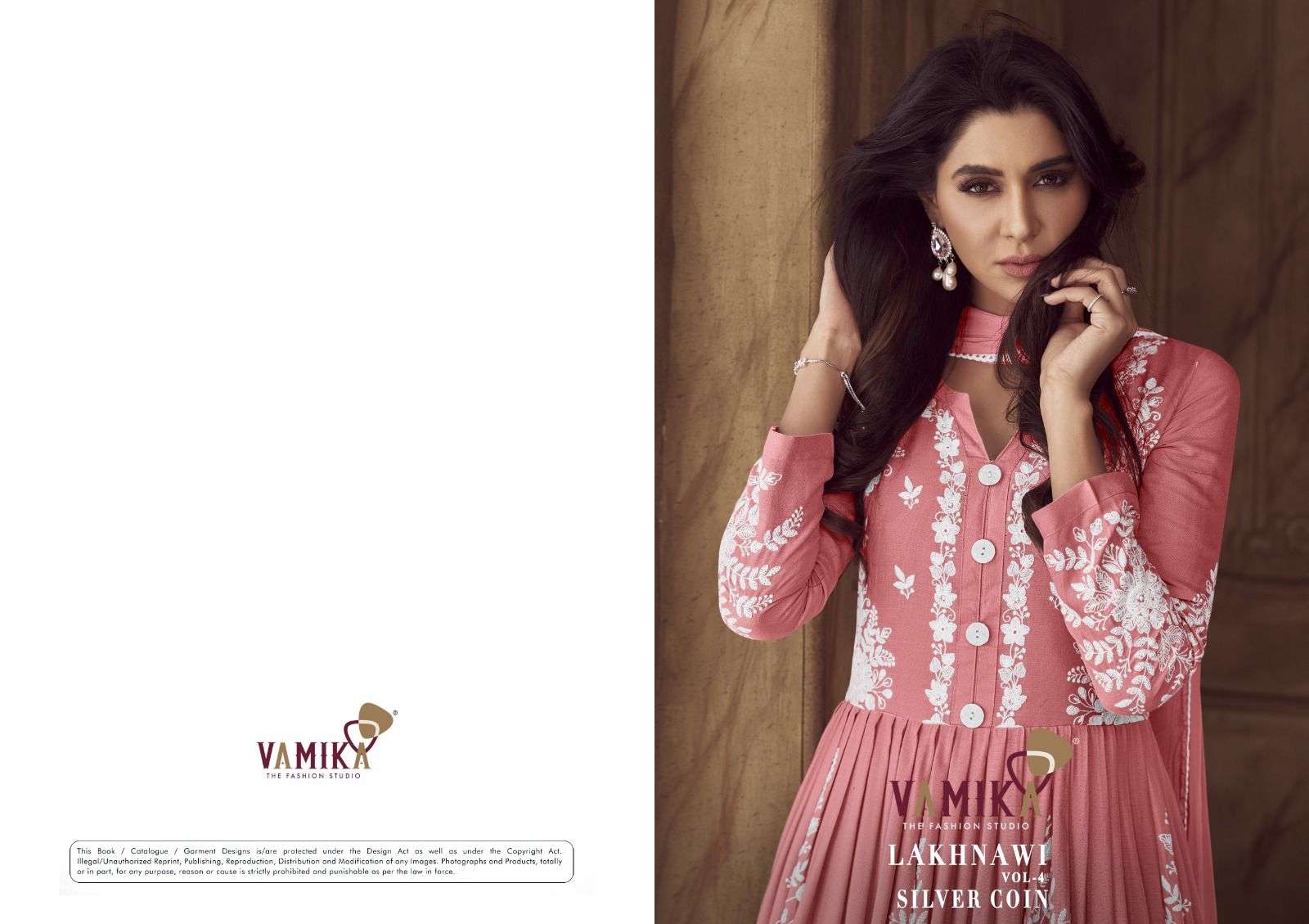 vamika tm lakhnavi vol 4 silver coin rayon exclusive look salwar suit catalog