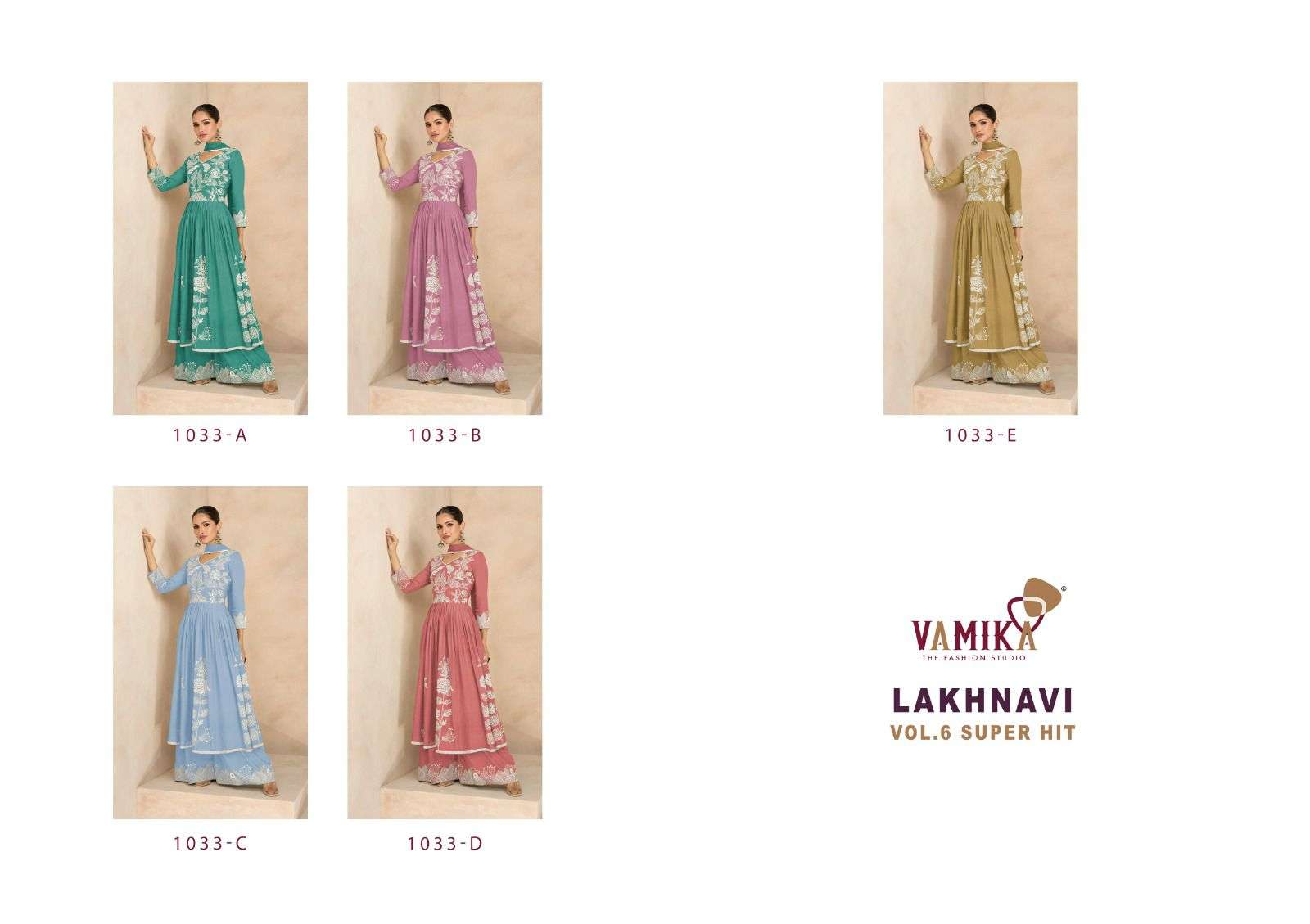 vamika tm lakhnavi vol 6 super hit 2 rayon exclusive look top bottom with dupatta catalog