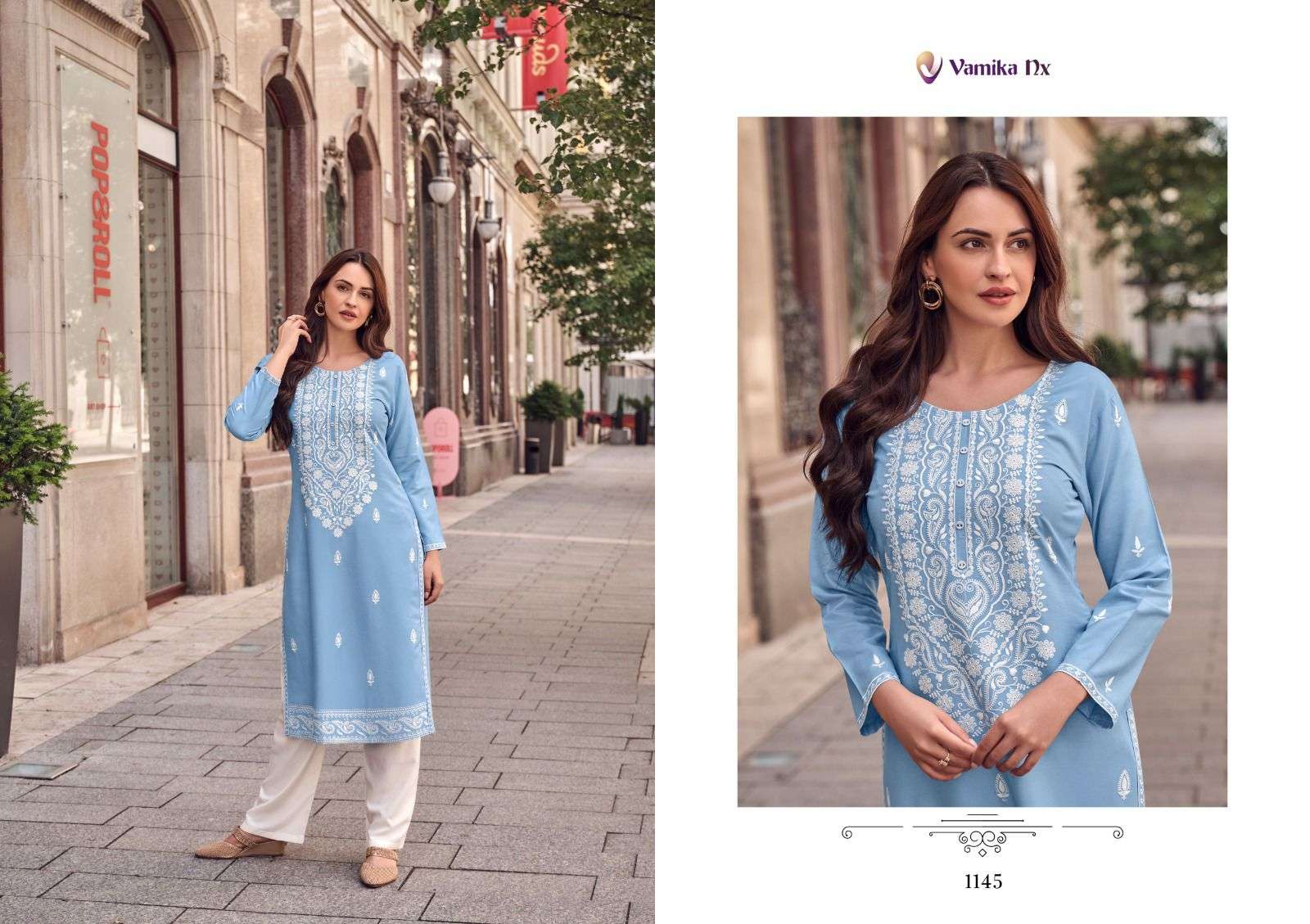 vamika tm rooh vol 8 d no 1142 to 1147 rayon viscose exclusive look top bottom with dupatta catalog